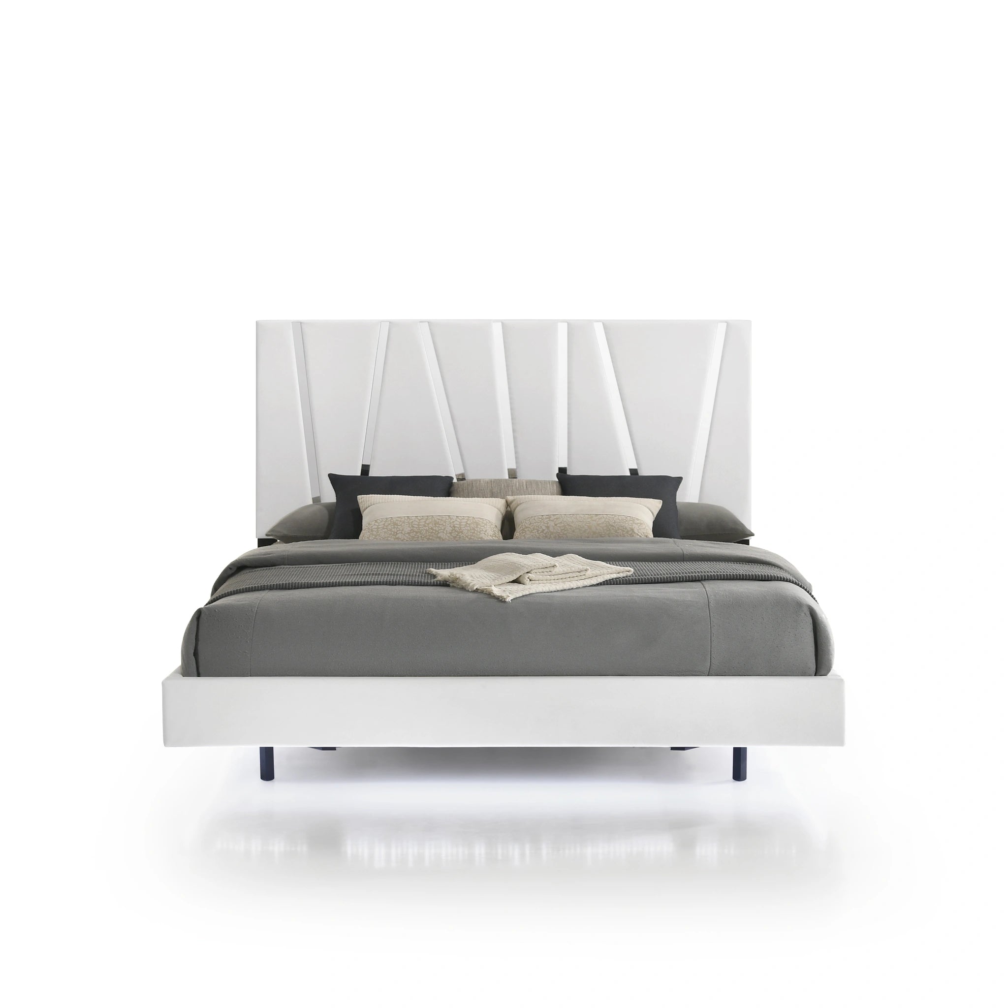 Europa 6/6 Ek Headboard, Footboard & Slats-White