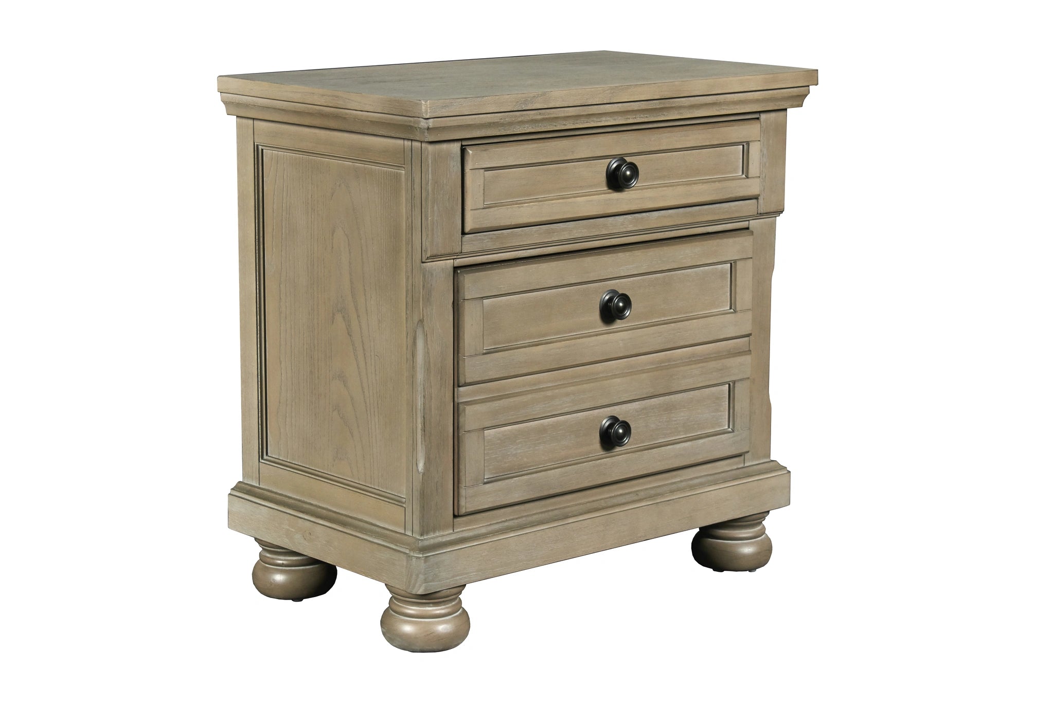 Allegra Nightstand -Pewter