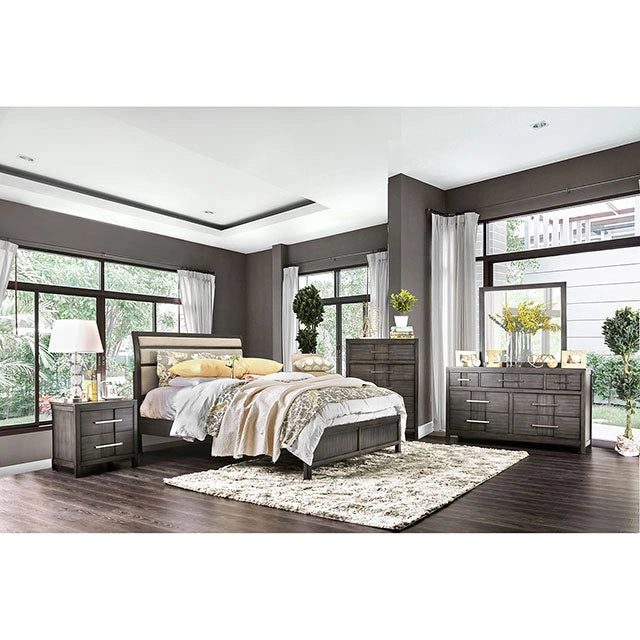 Berenice Gray/Beige Cal.King Bed