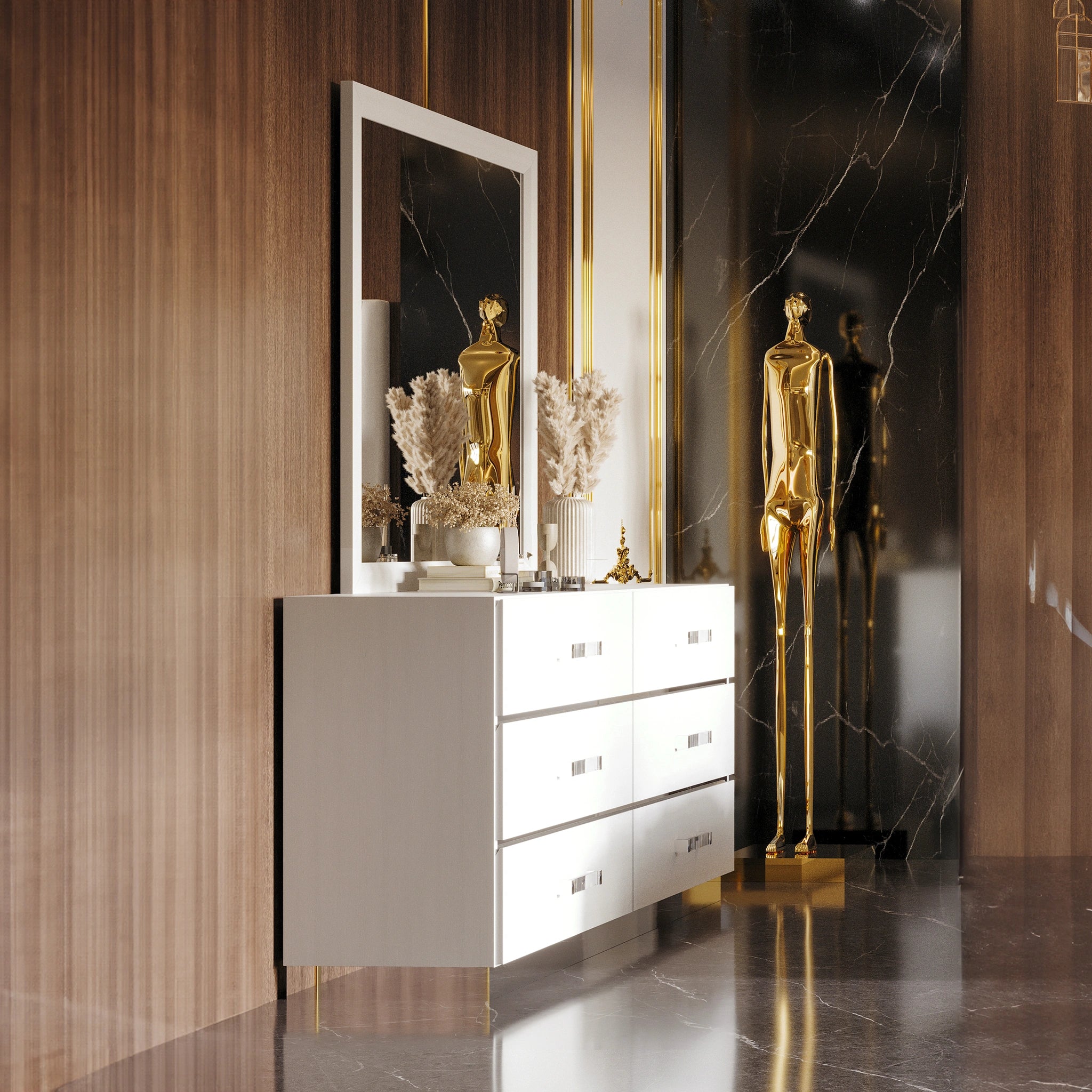 Europa Mirror- White