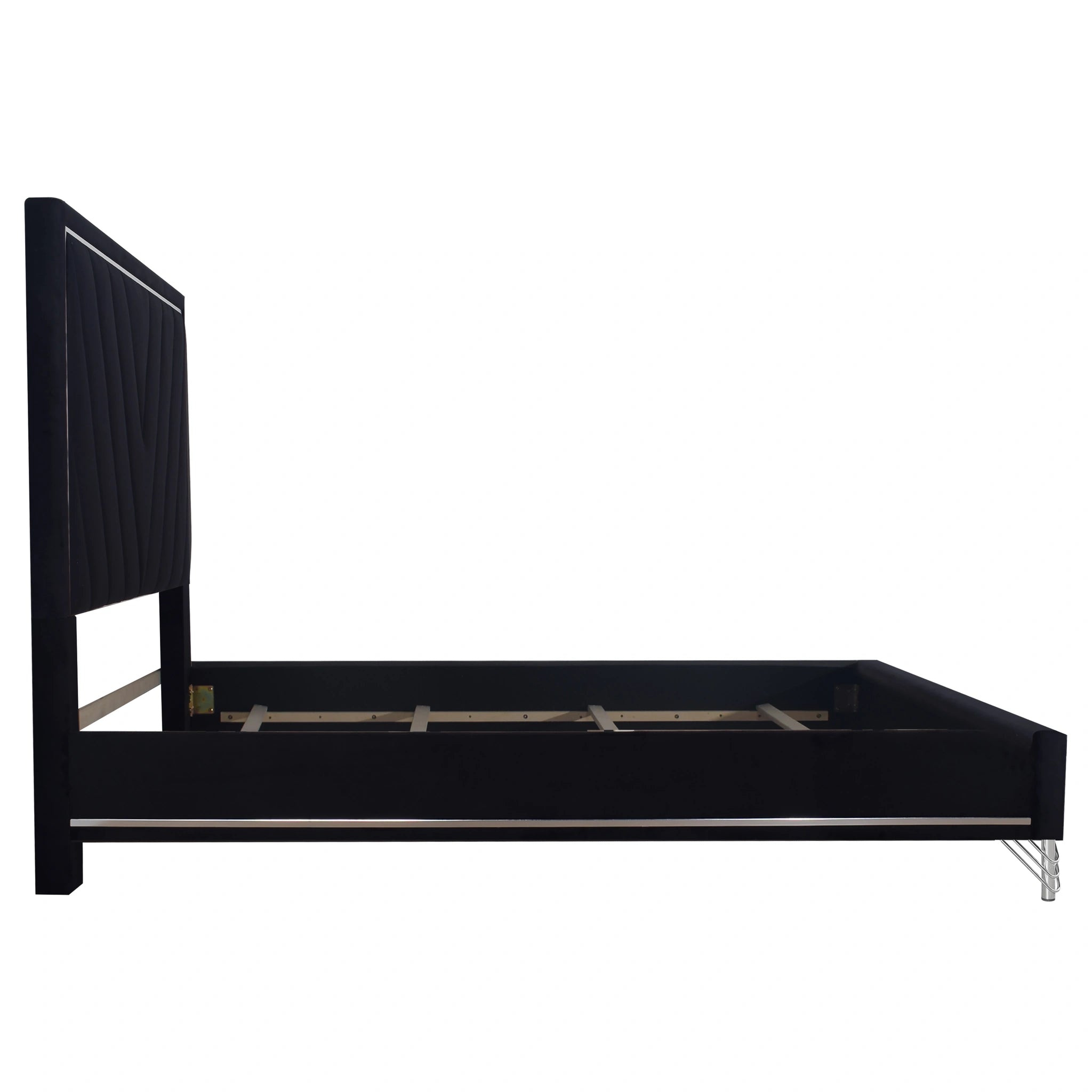 Ava 6/0 Wk Headboard, Footboard & Slat Kit-Ebony