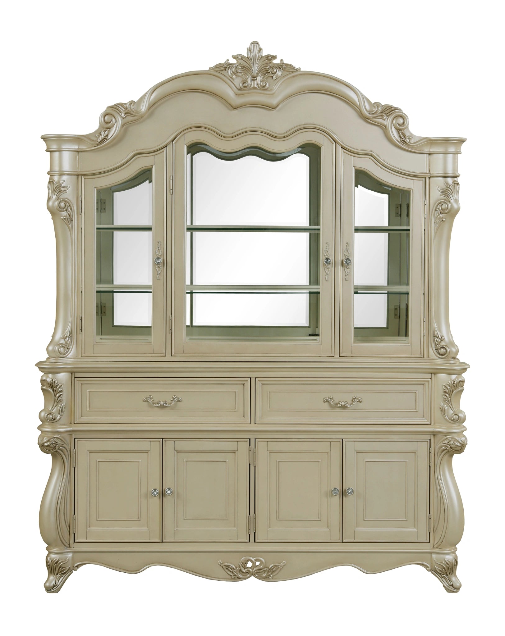Monique China Hutch-Champagne