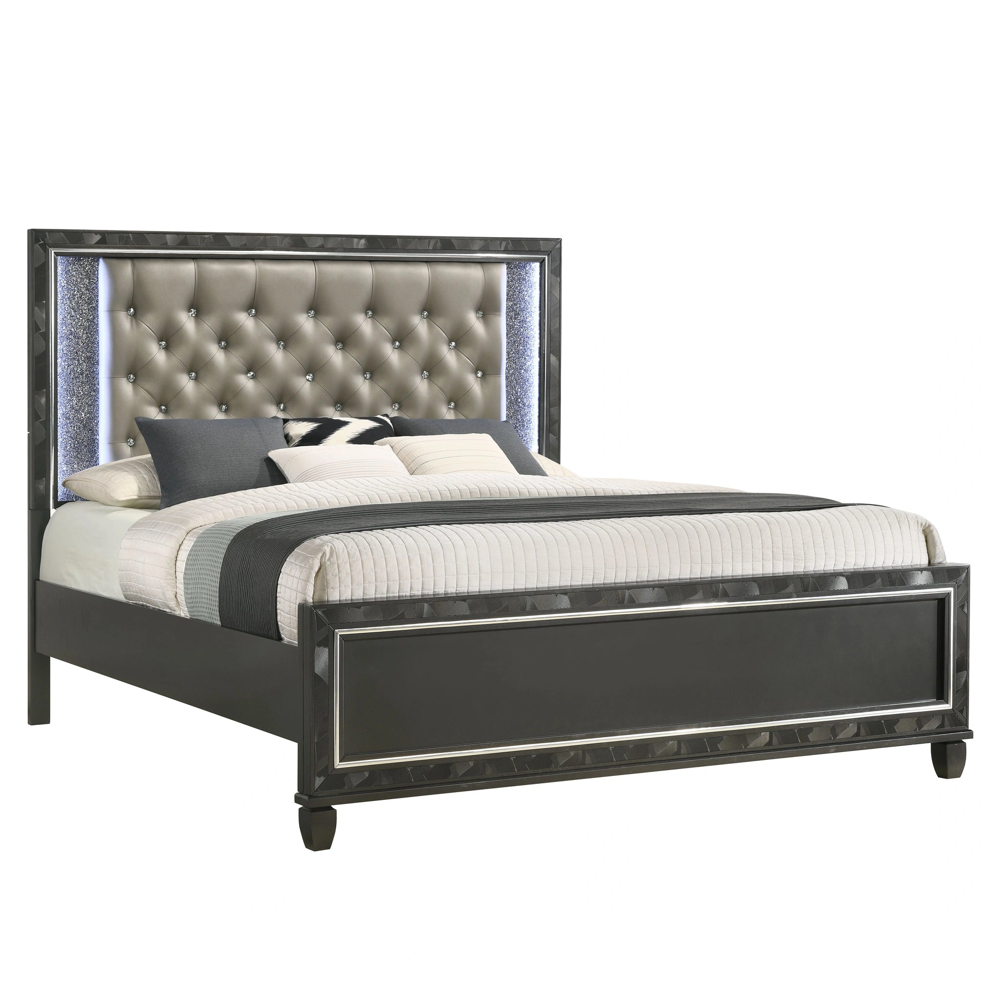 RADIANCE California King WK SIDE RAILS-BLACK PEARL