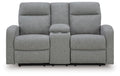 Gauntlet Reclining Loveseat with Console