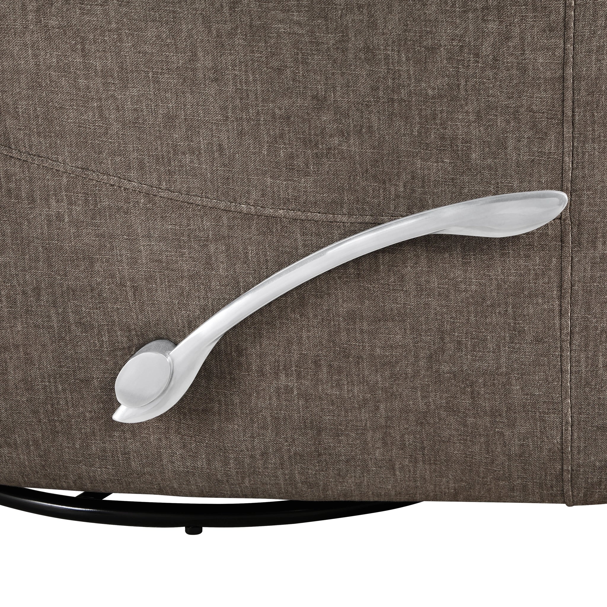 Takami Swivel Recliner-Chocolate Poly