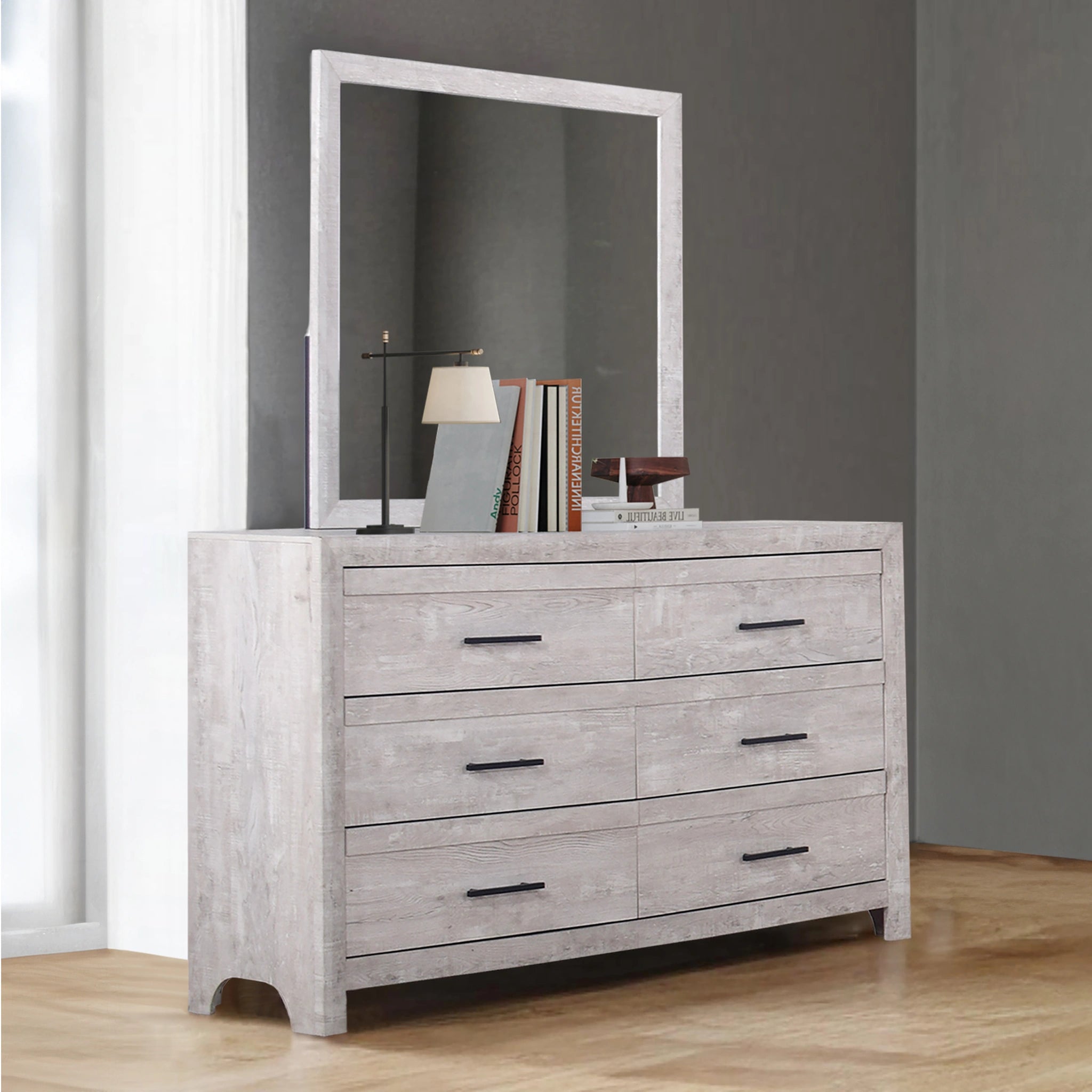 Biscayne Mirror- Driftwood