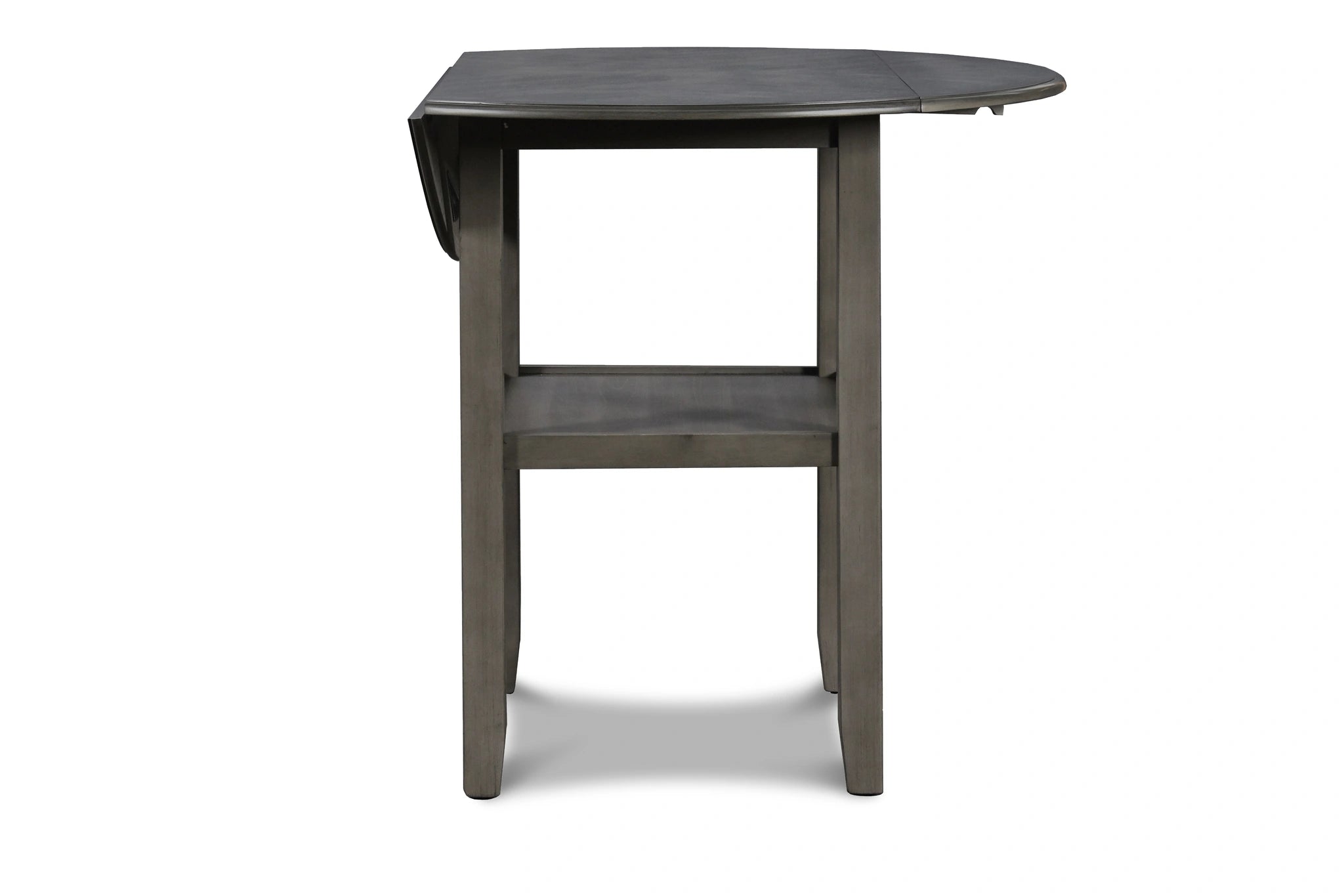 Gia 3 Pc 42" Counter Drop Leaf Table & 2 Chairs-Gray