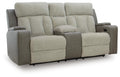WhipLash Power Reclining Loveseat with Console