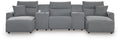 Modmax II Reclining Sectional with Double Chaise and Consoles