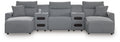Modmax II Reclining Sectional with Double Chaise and Audio Consoles