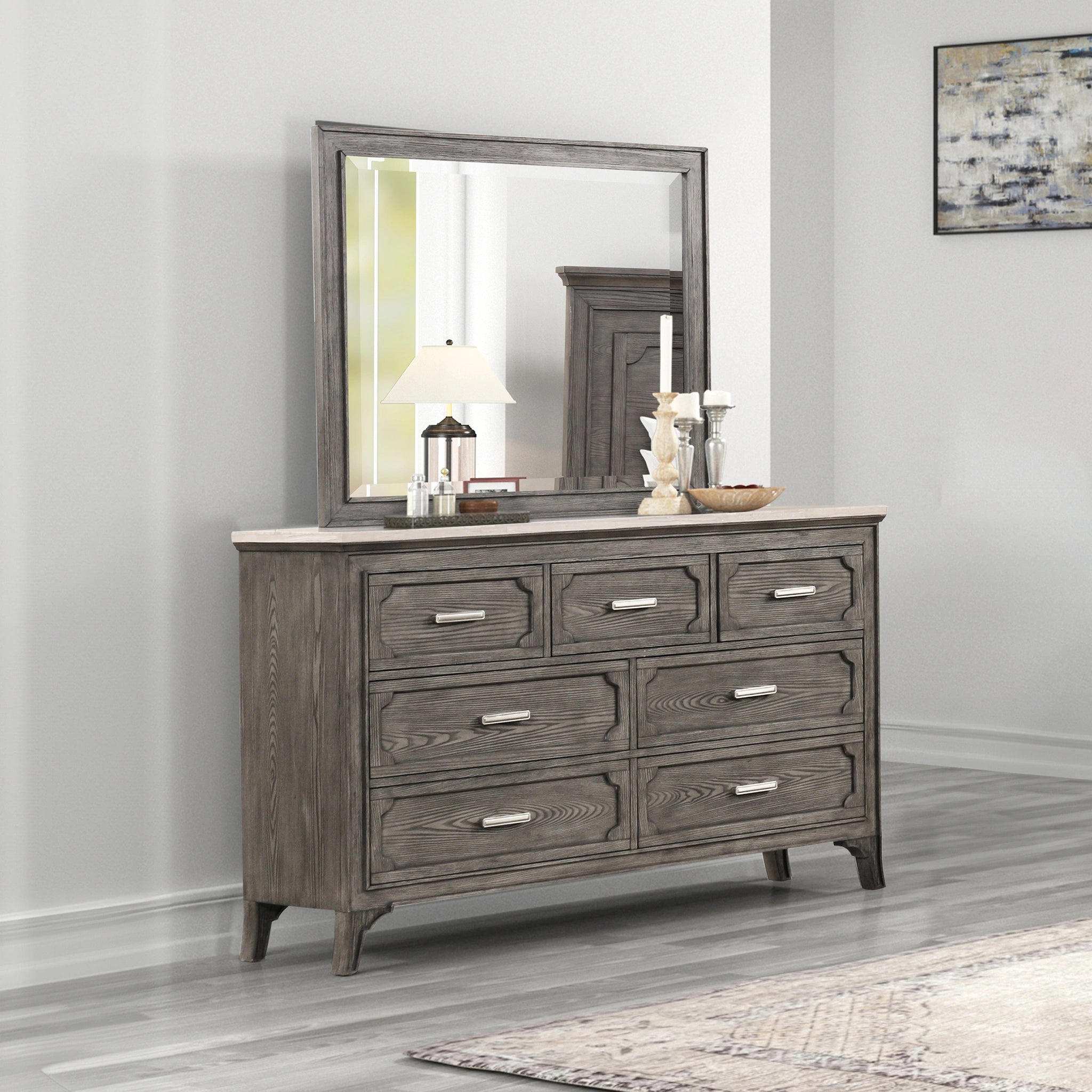 Lisbon Mirror-Gray