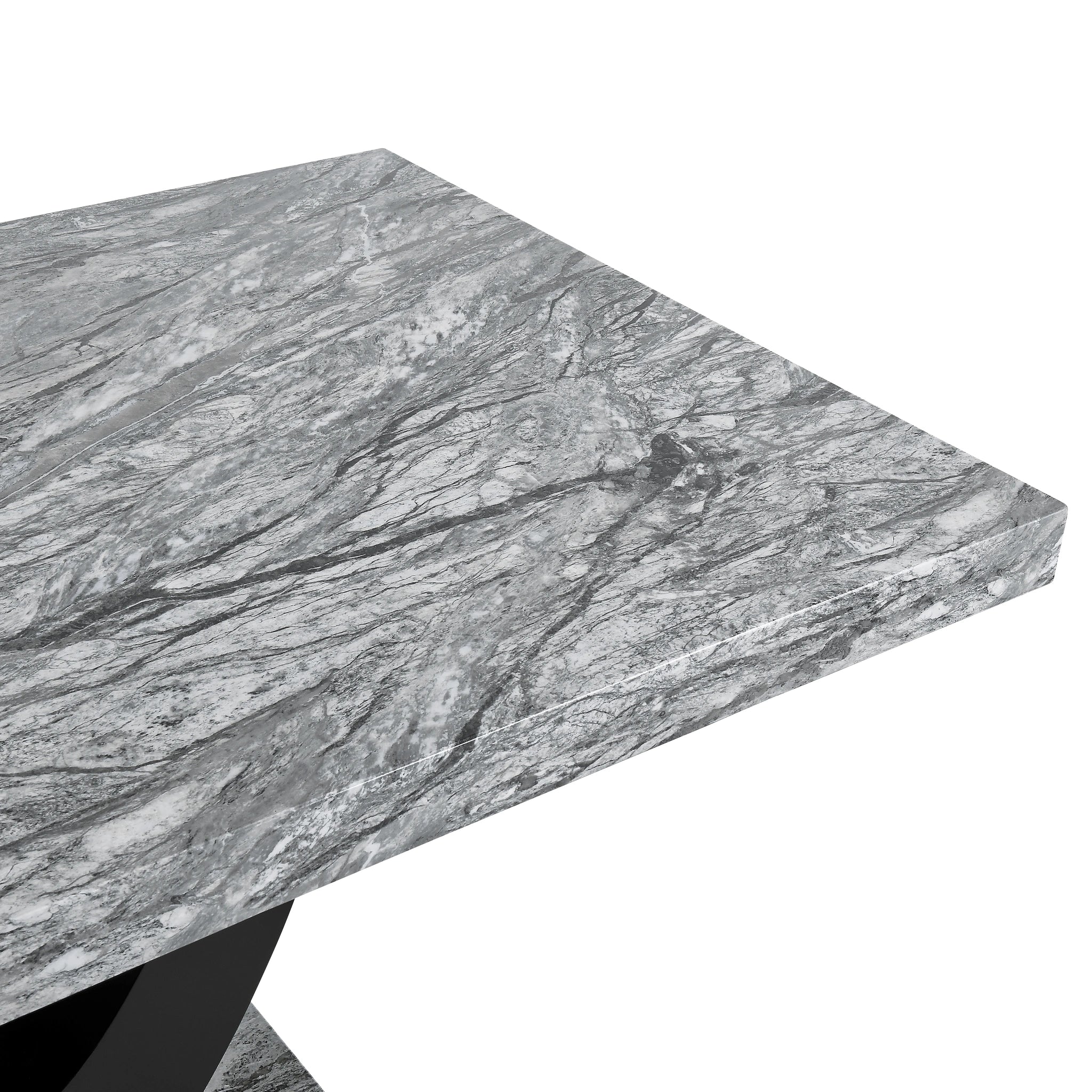 Lyra Dining Table Top And Base Bottom Marble