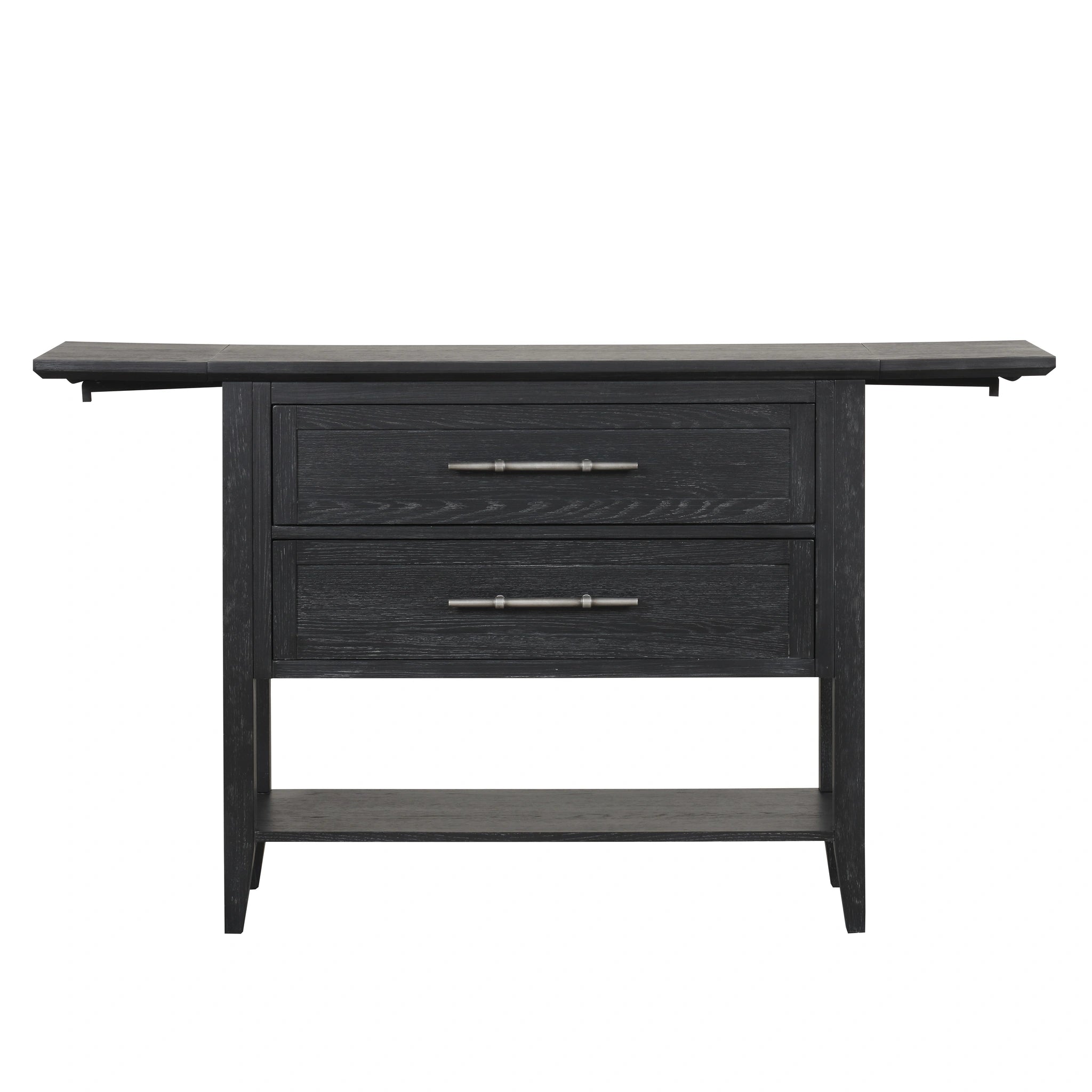 Sable Crest Drop Leaf Server-Black