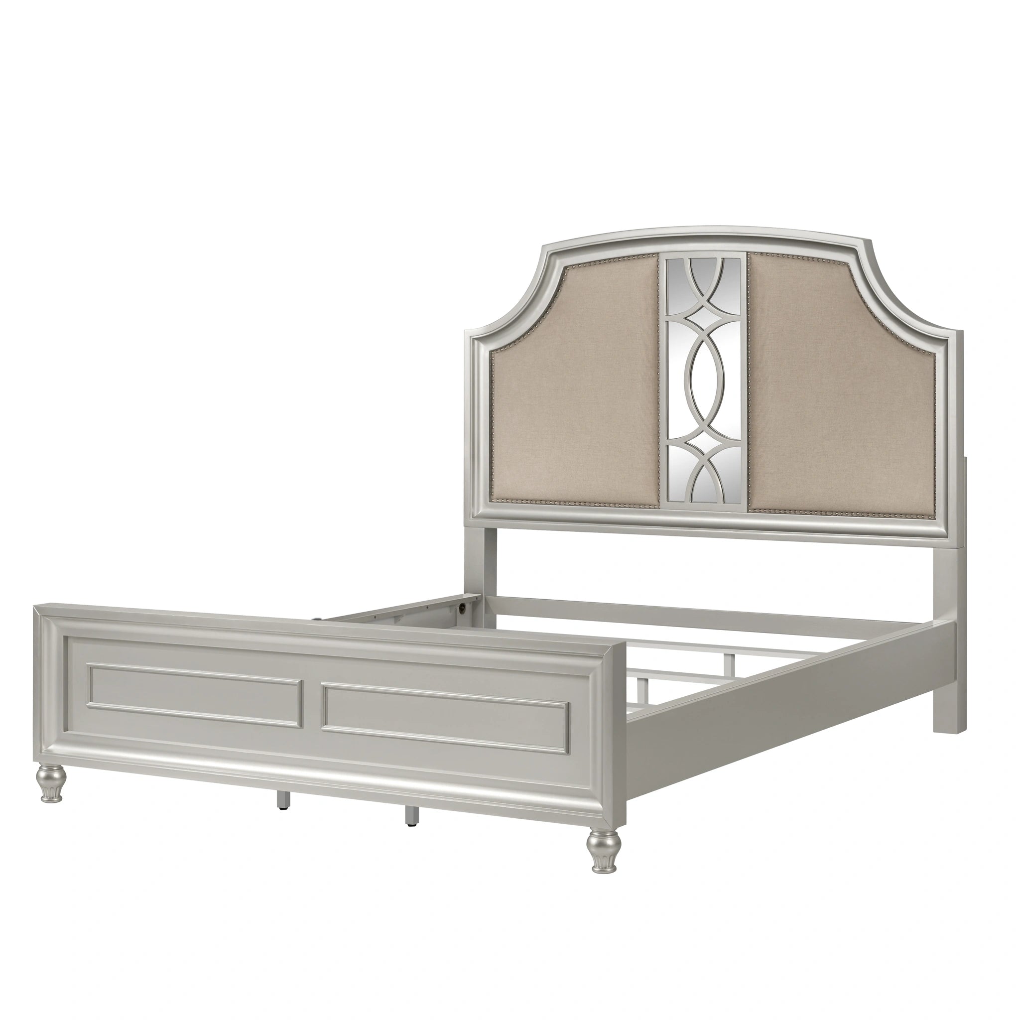REFLECTIONSCalifornia King WK PANEL SIDE RAILS-SILVER