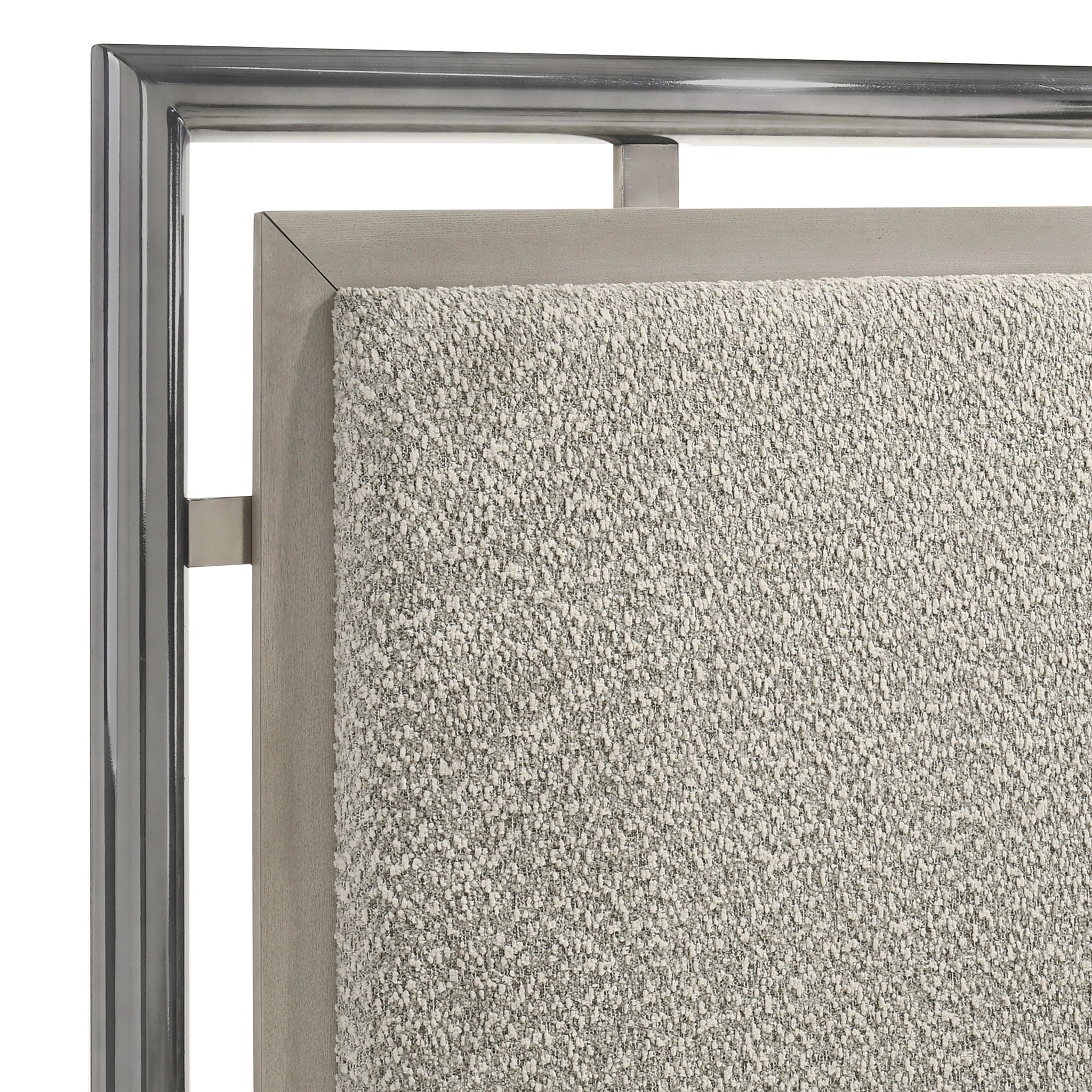 Lennox 6/6-6/0 Ek/Wk Headboard, Footboard & Slat Kit-Gray