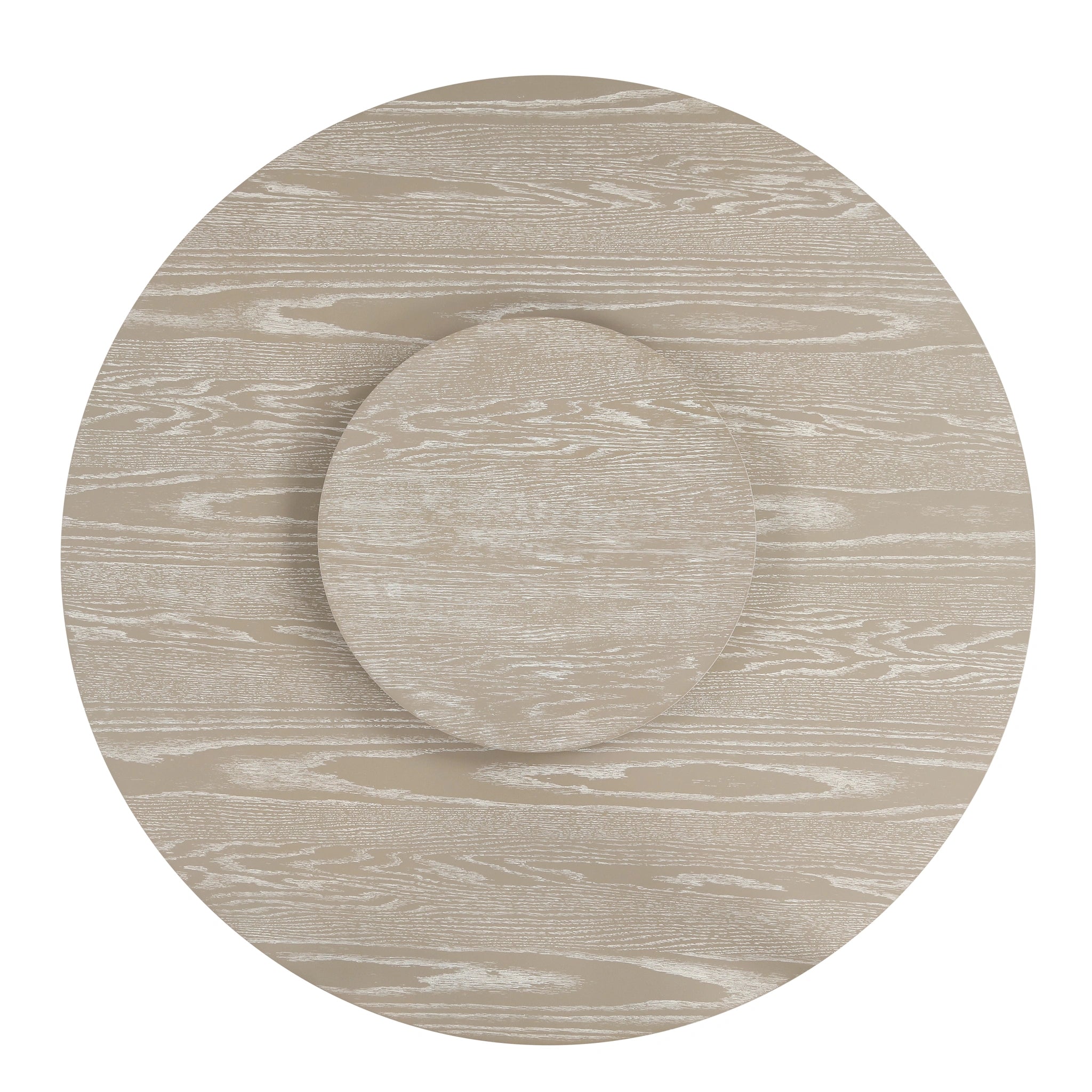 Gwendolyn Round Dining Table Base-Cerused Taupe