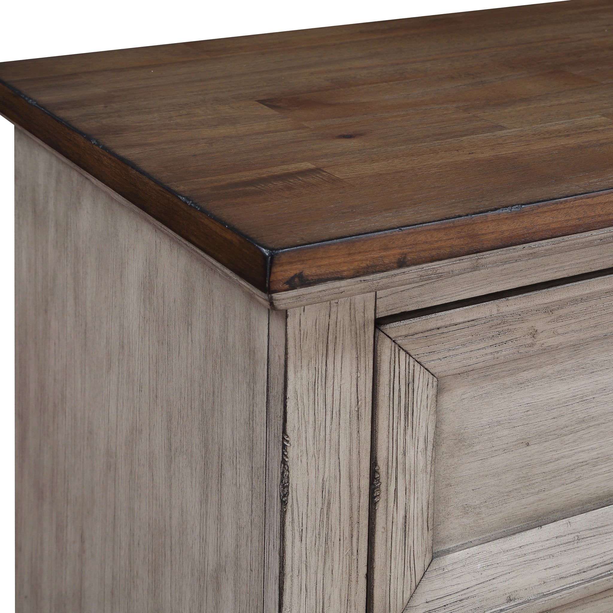 Mariana Nightstand W/Usb-Vintage Creme