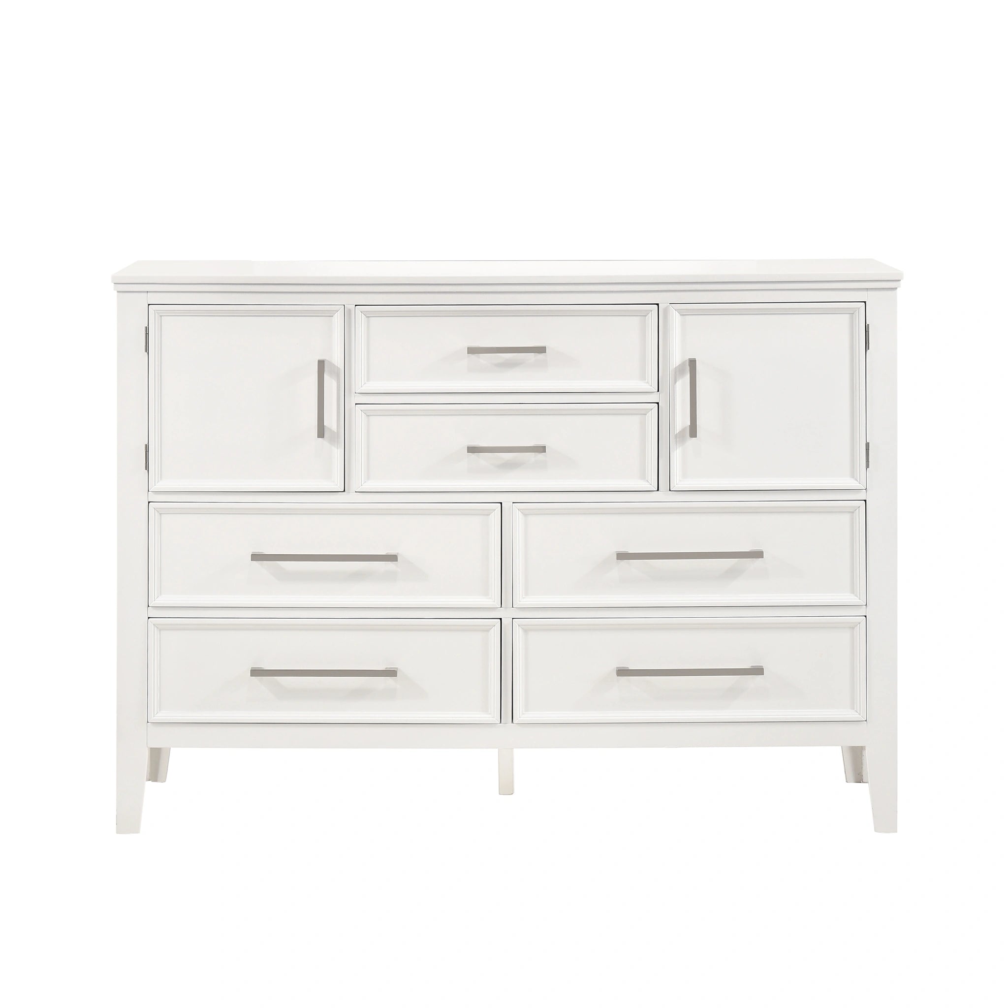 Andover 60" Dresser W/Doors-White