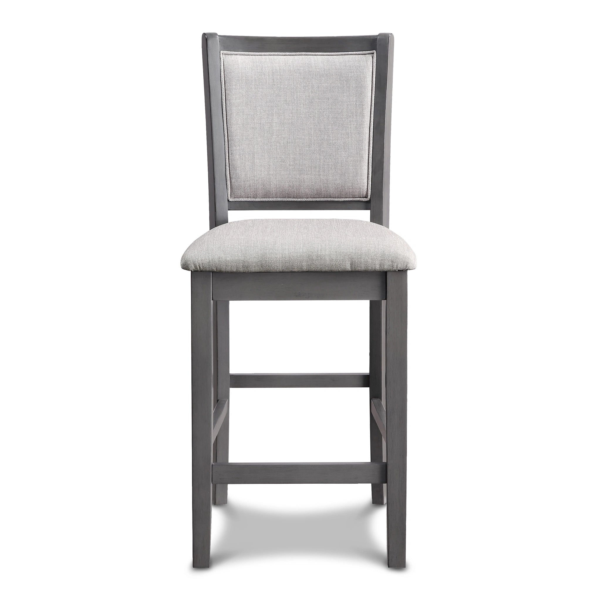 Amy Counter Chair (2/Ctn)-Gray