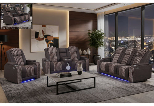 U8000 Pwr Rec Sofa/Pwr Console Rec Loveseat with PHR