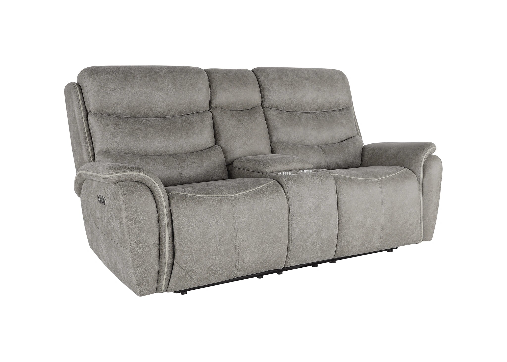 Kamari Console Loveseat W/Pwr Hr & Fr-Gray