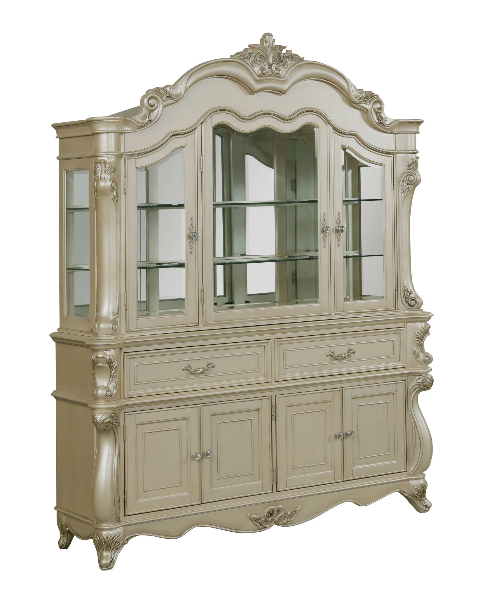 Monique China Hutch-Champagne