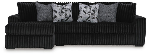 Midnight-Madness Sectional Sofa with Chaise
