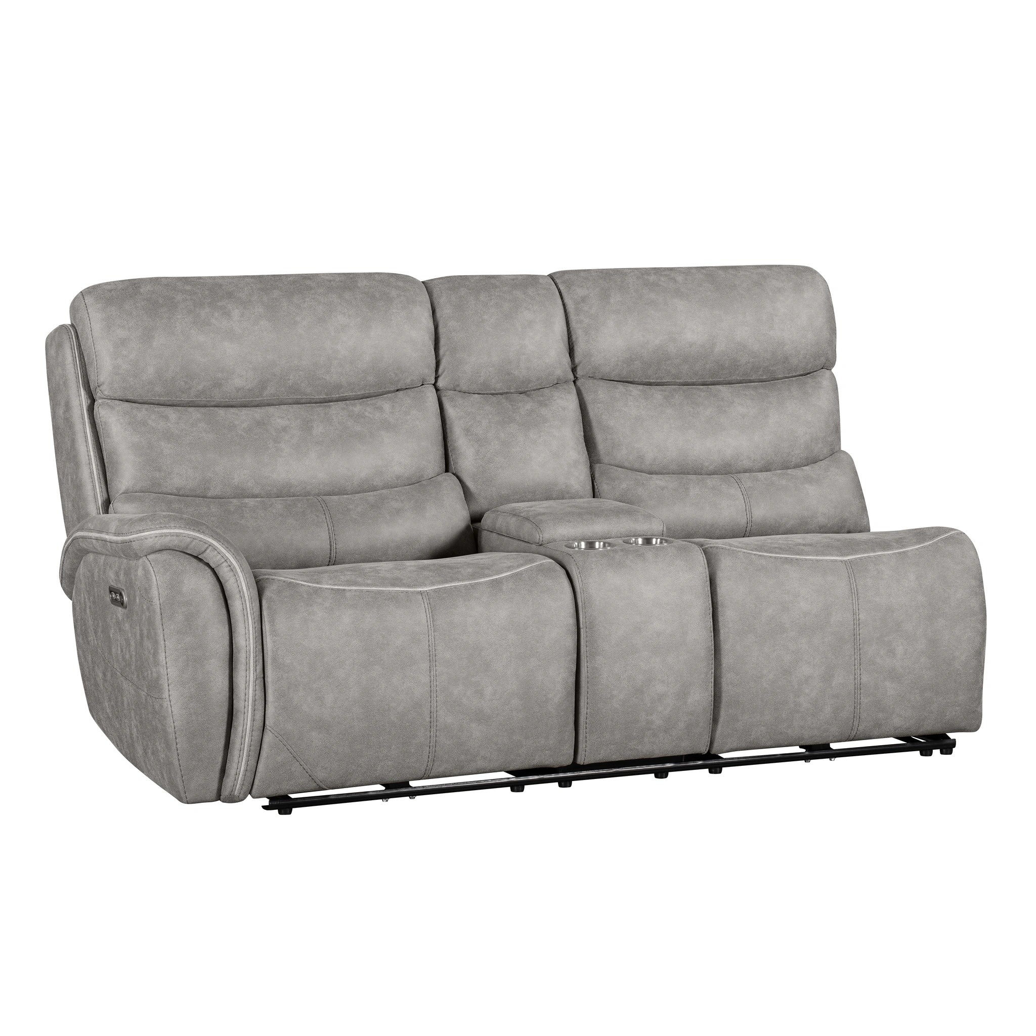 Kamari Laf Console Loveseat W/Dual Pwr Hr & Fr-Gray