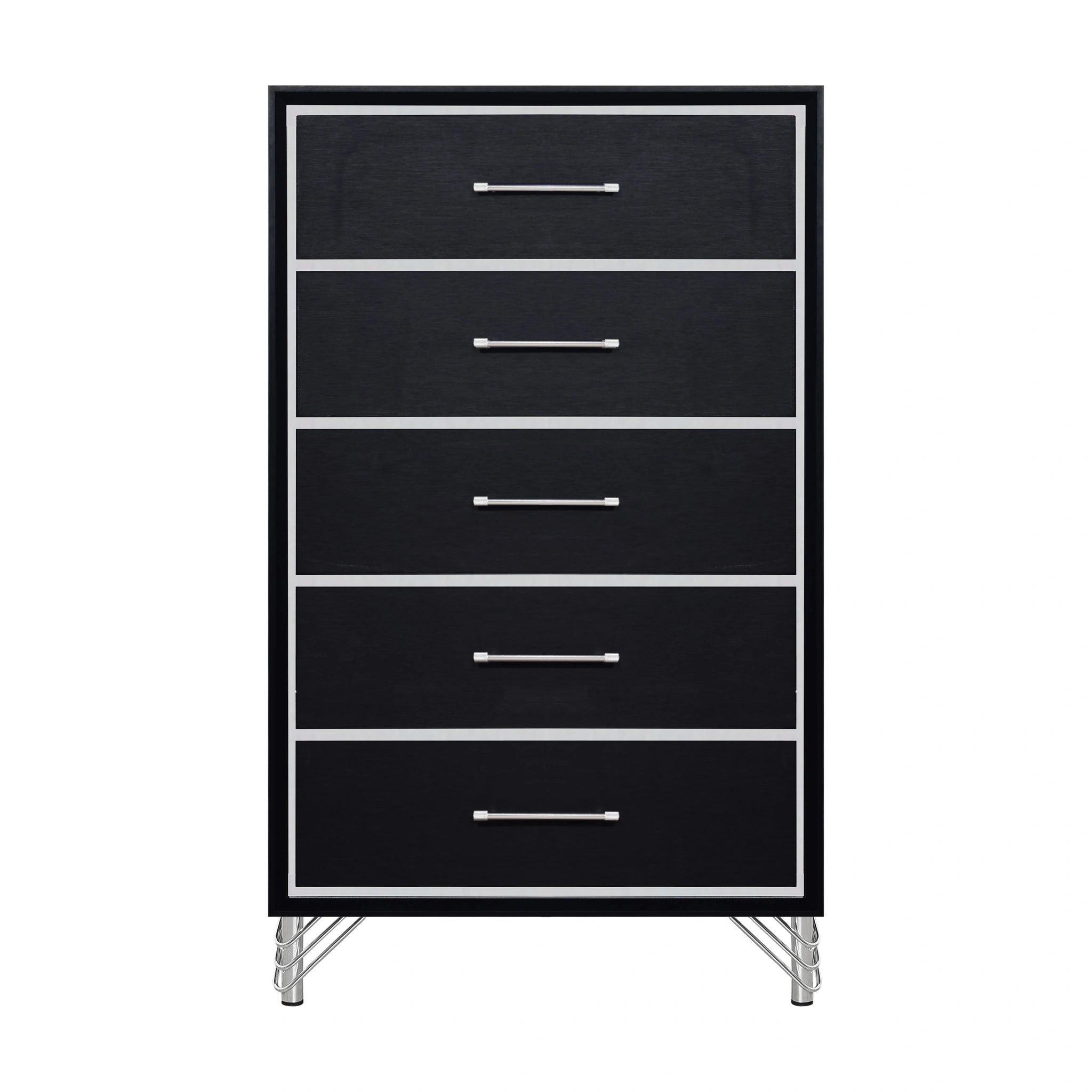 Ava 5 Drawer Chest-Ebony