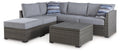 Petal Road Outdoor Loveseat Sectional/Ottoman/Table Set (Set of 4) image