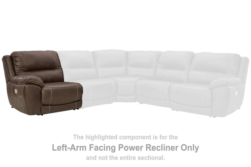 Dunleith 3-Piece Power Reclining Loveseat with Console