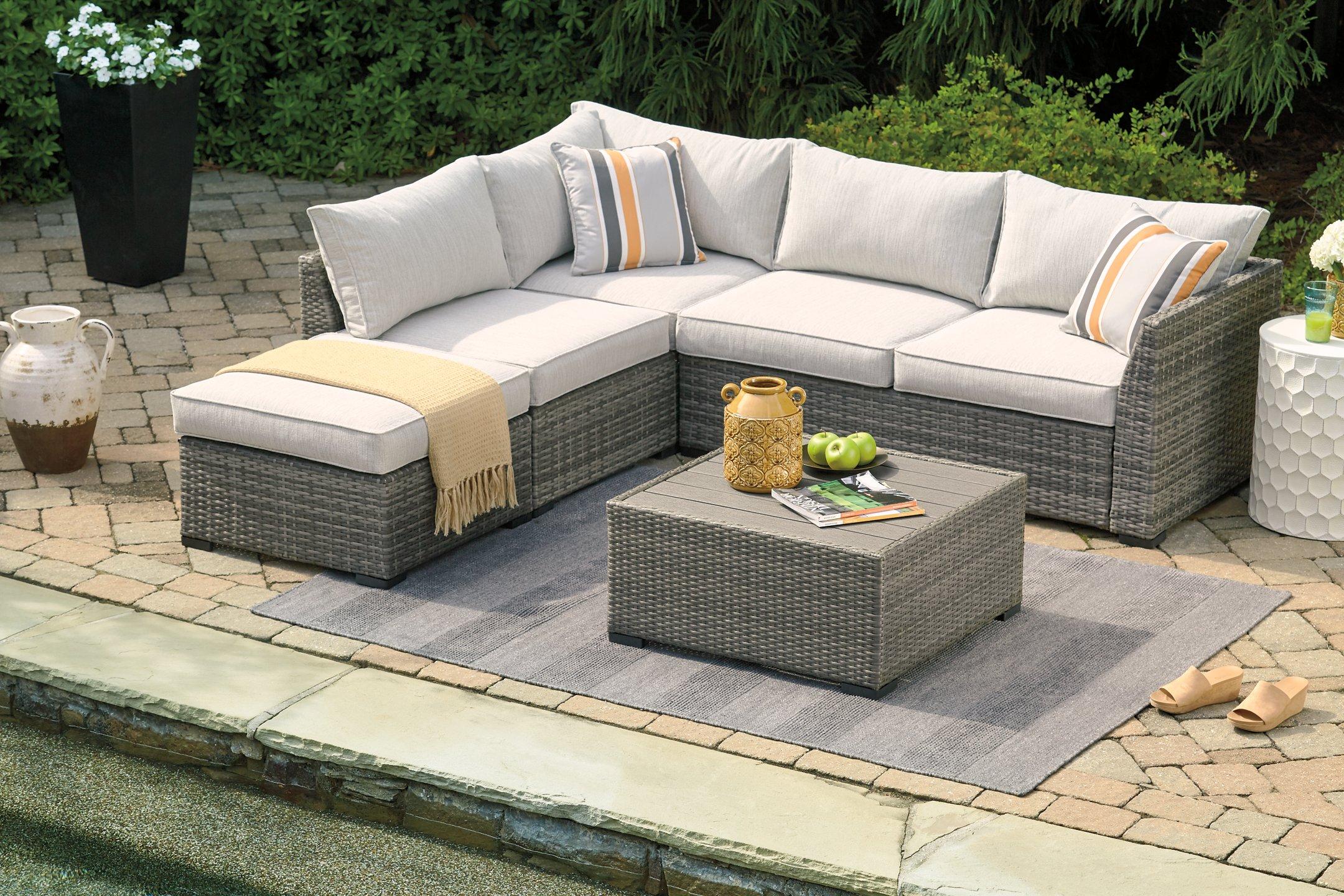 Cherry Point 4-piece Outdoor Sectional Set – Furnish 123