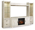 Bellaby 4-Piece Entertainment Center with Electric Fireplace image