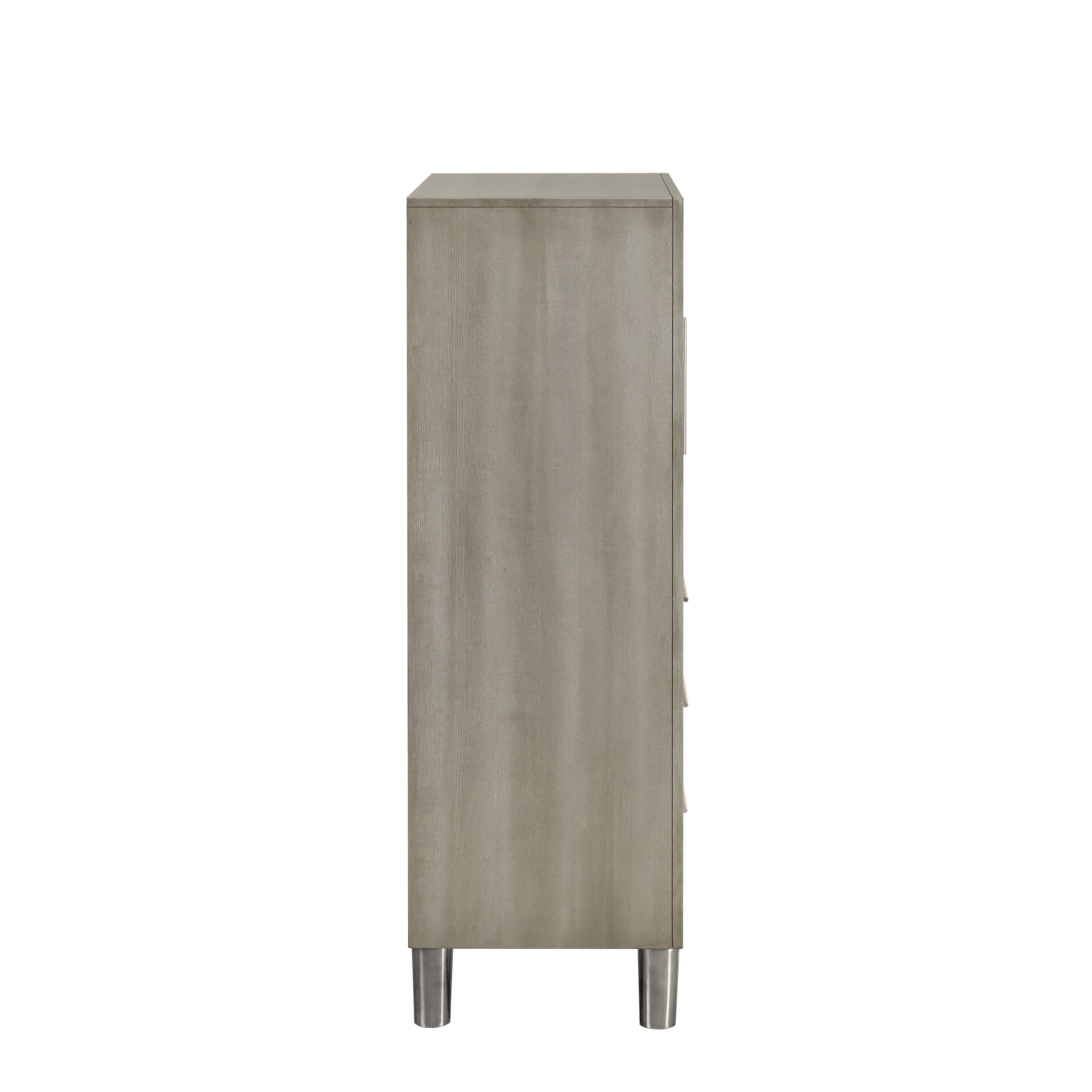 Lennox Door Chest With Led Light-Gray