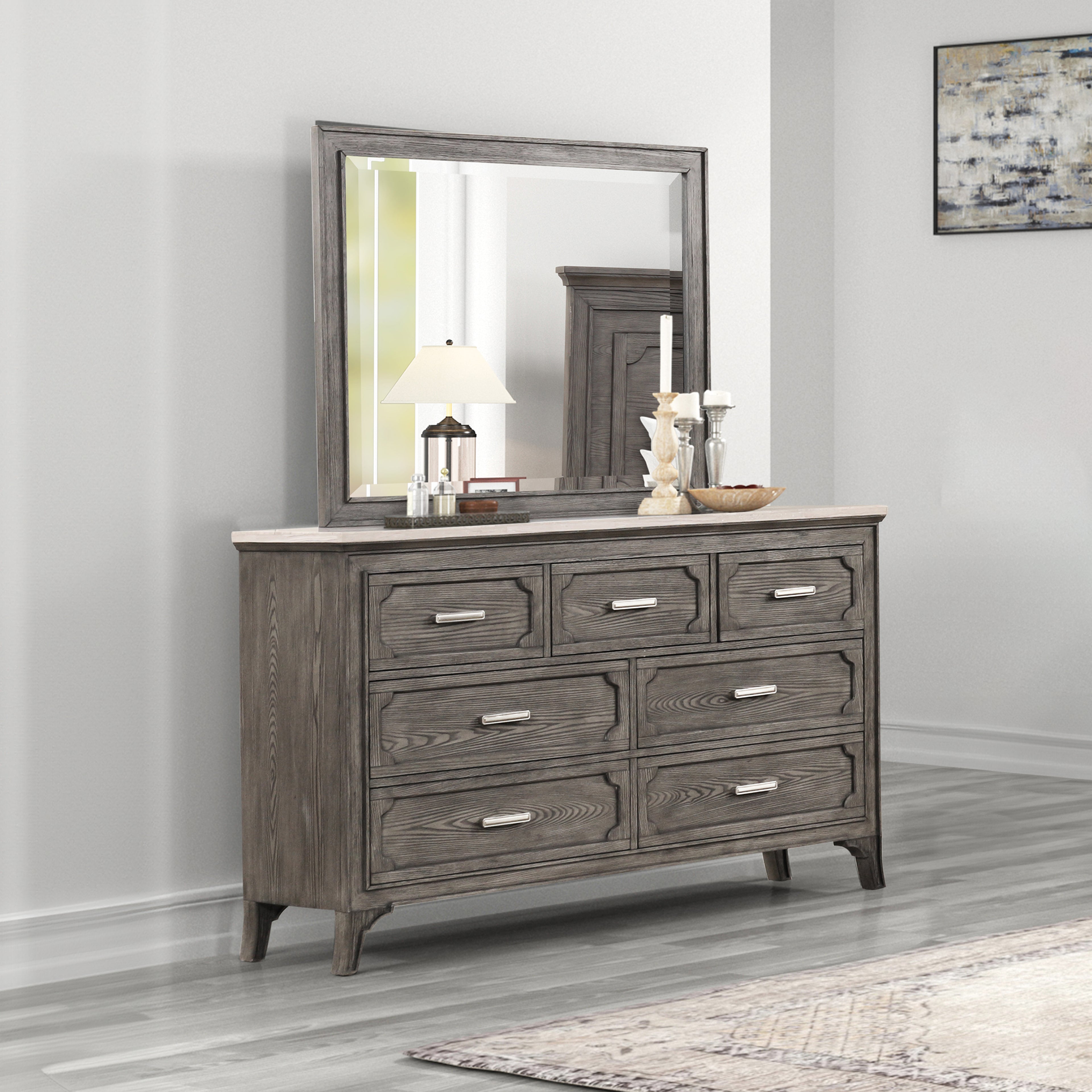 Lisbon Mirror-Gray