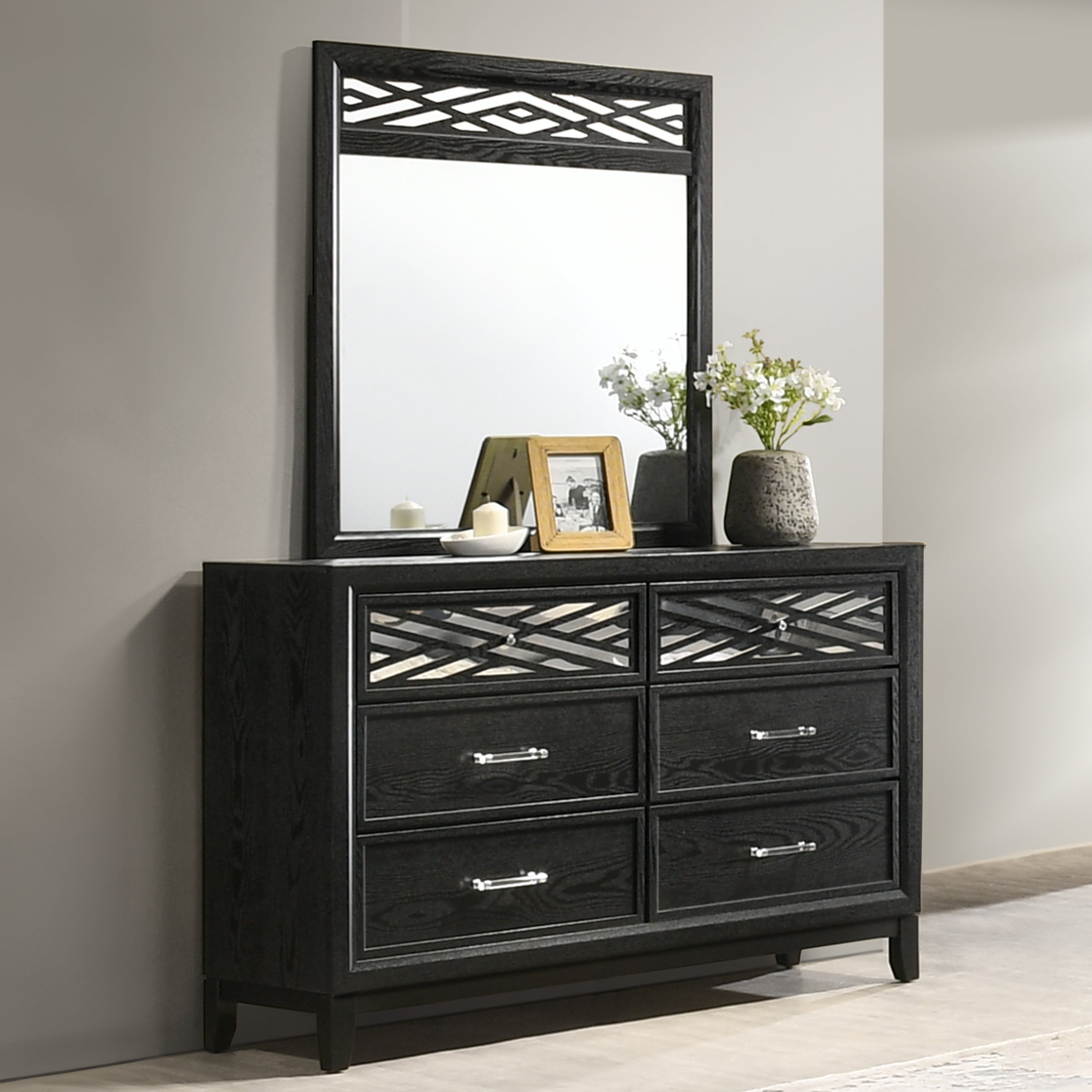 Obsidian Mirror-Black
