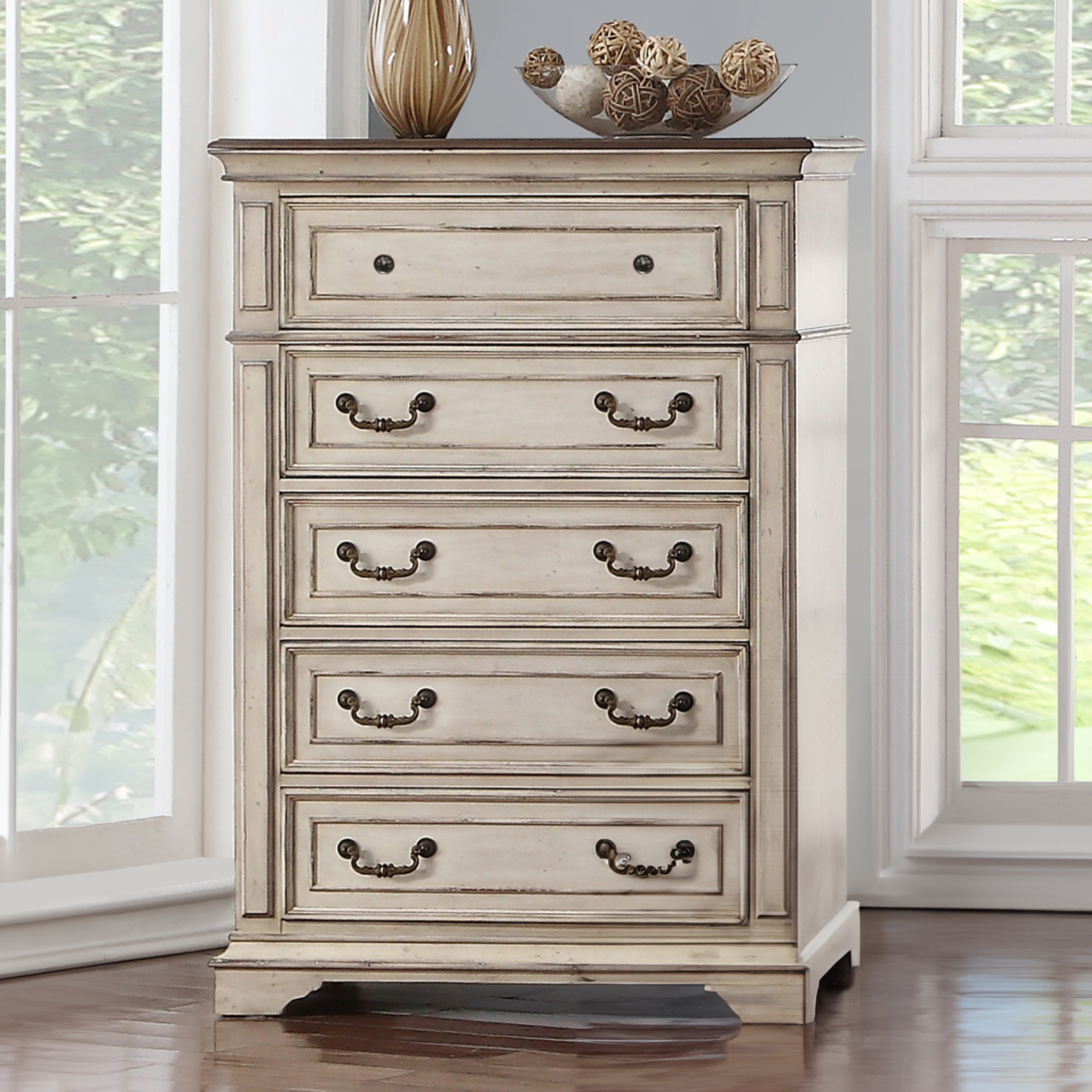 Anastasia Chest - Ant. White