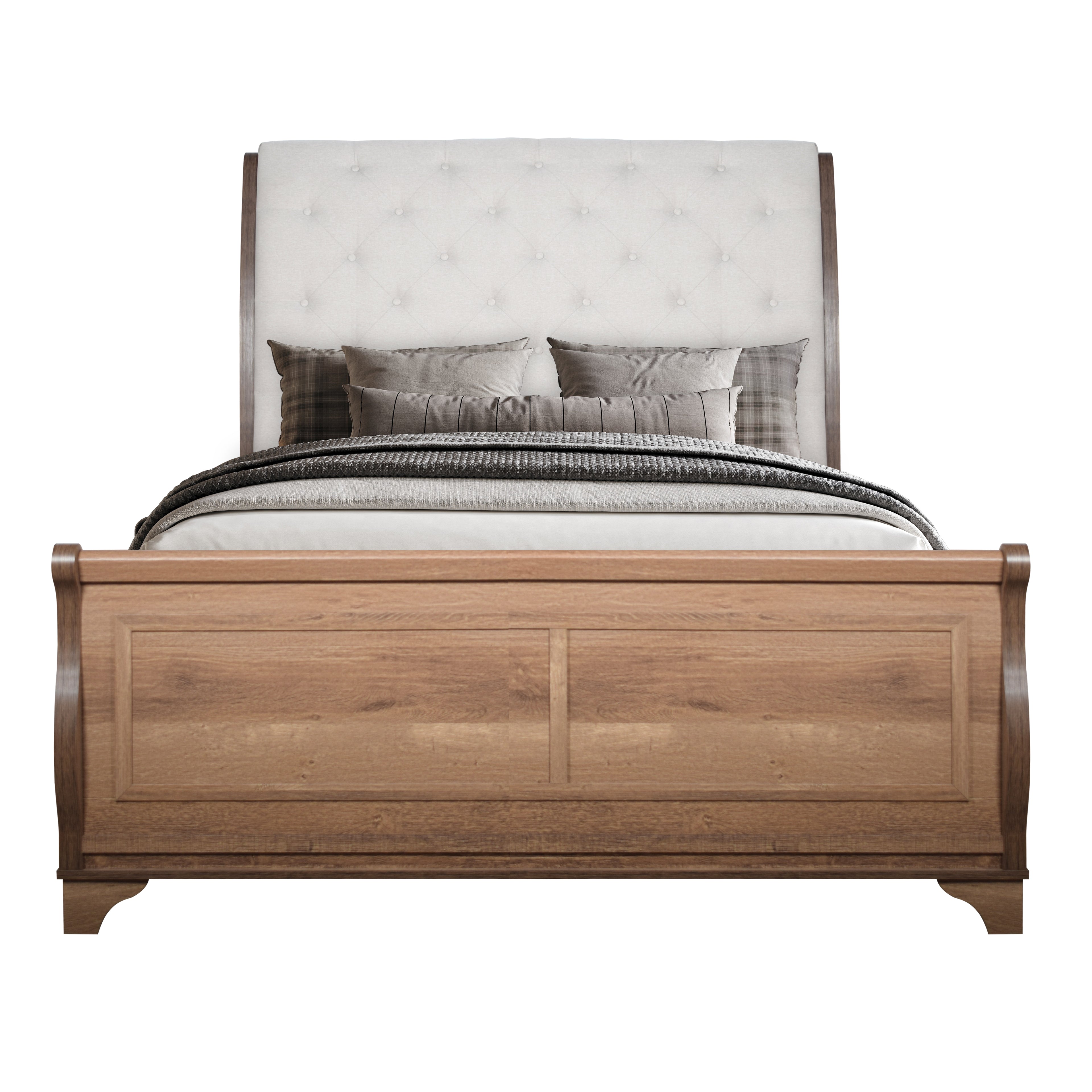 Coventry Hall 6/6 Ek Hb, Fb And Slats-Pecan