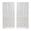 Europa Nightstand Panels, Set Of 2 - White