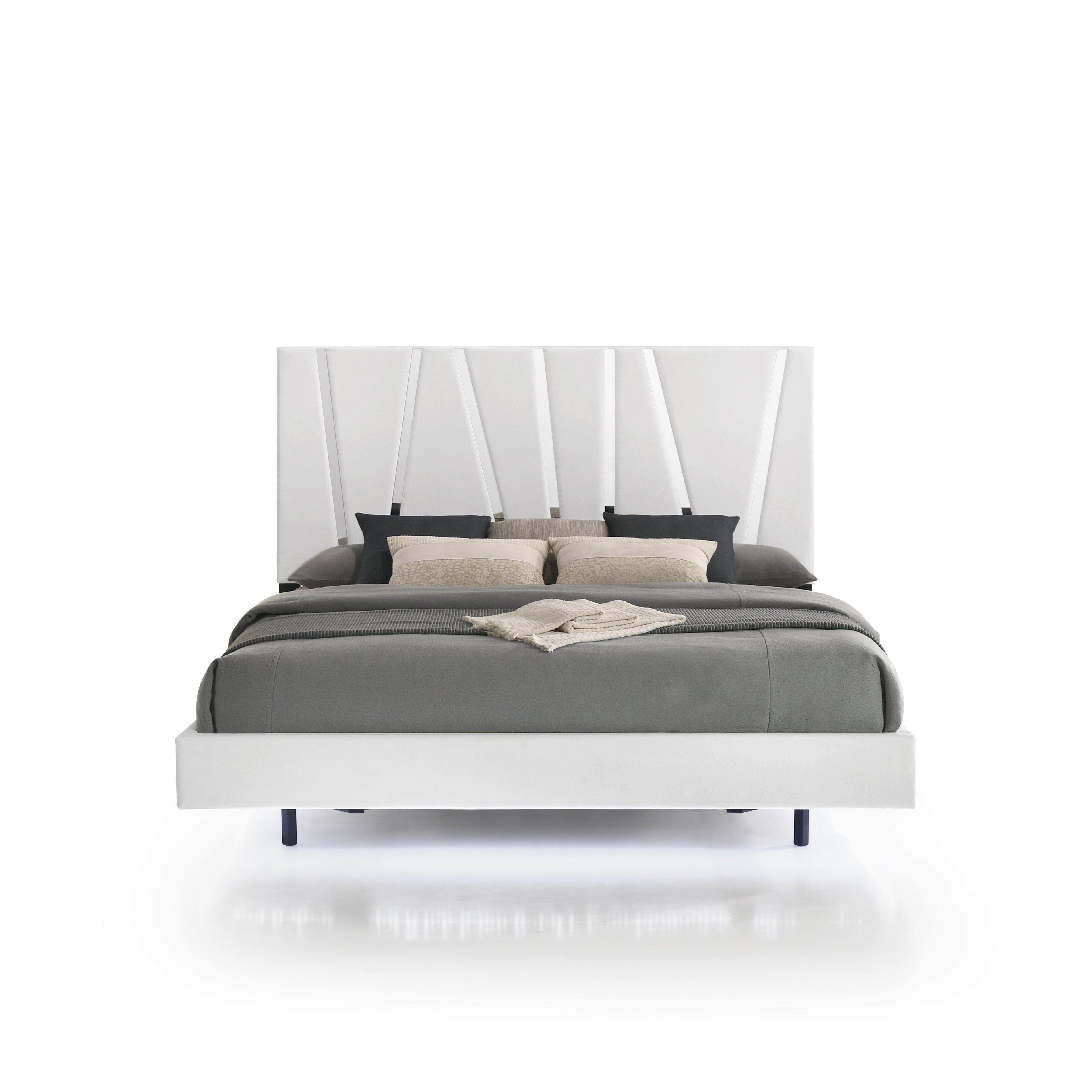 Europa 6/6 Ek Headboard, Footboard & Slats-White