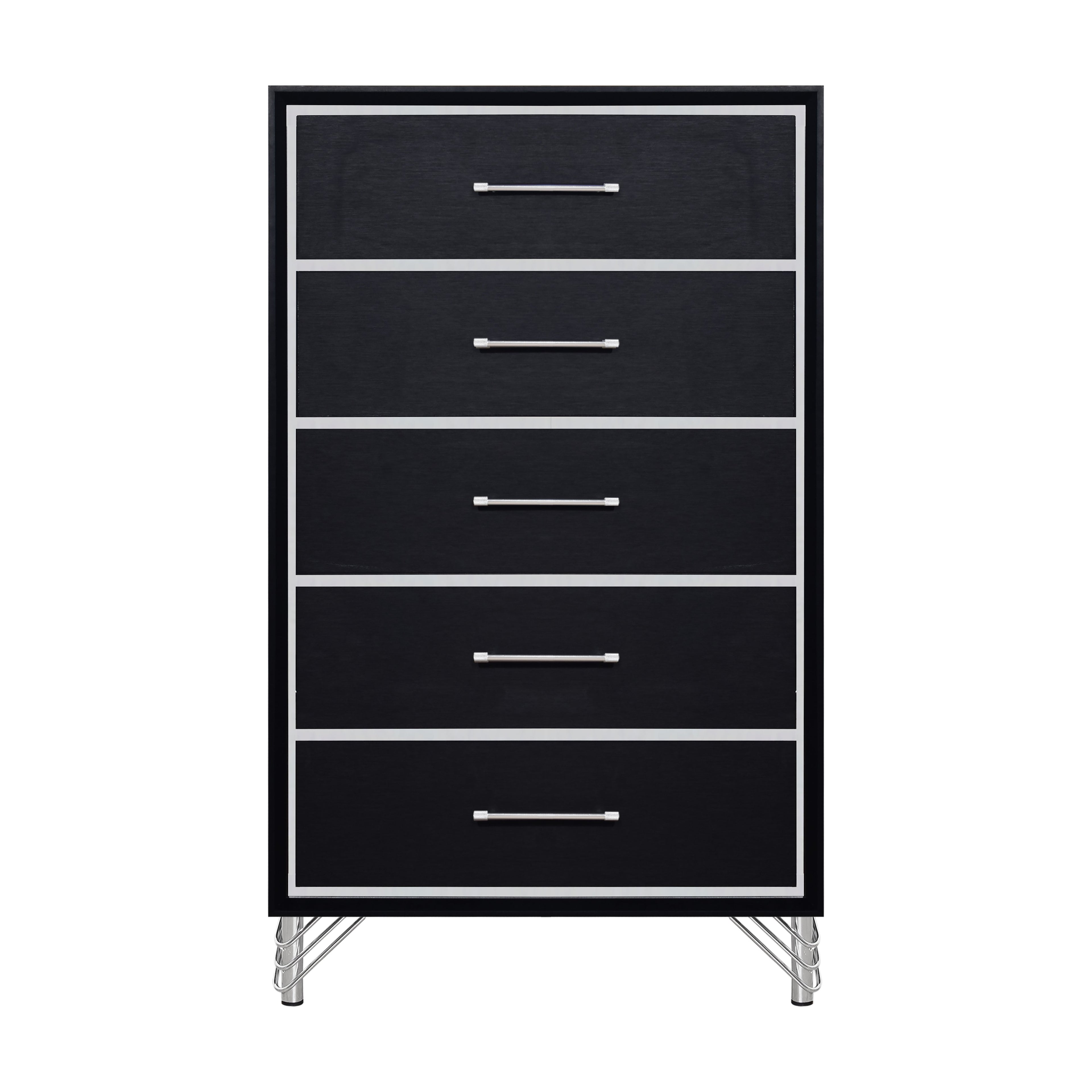Ava 5 Drawer Chest-Ebony