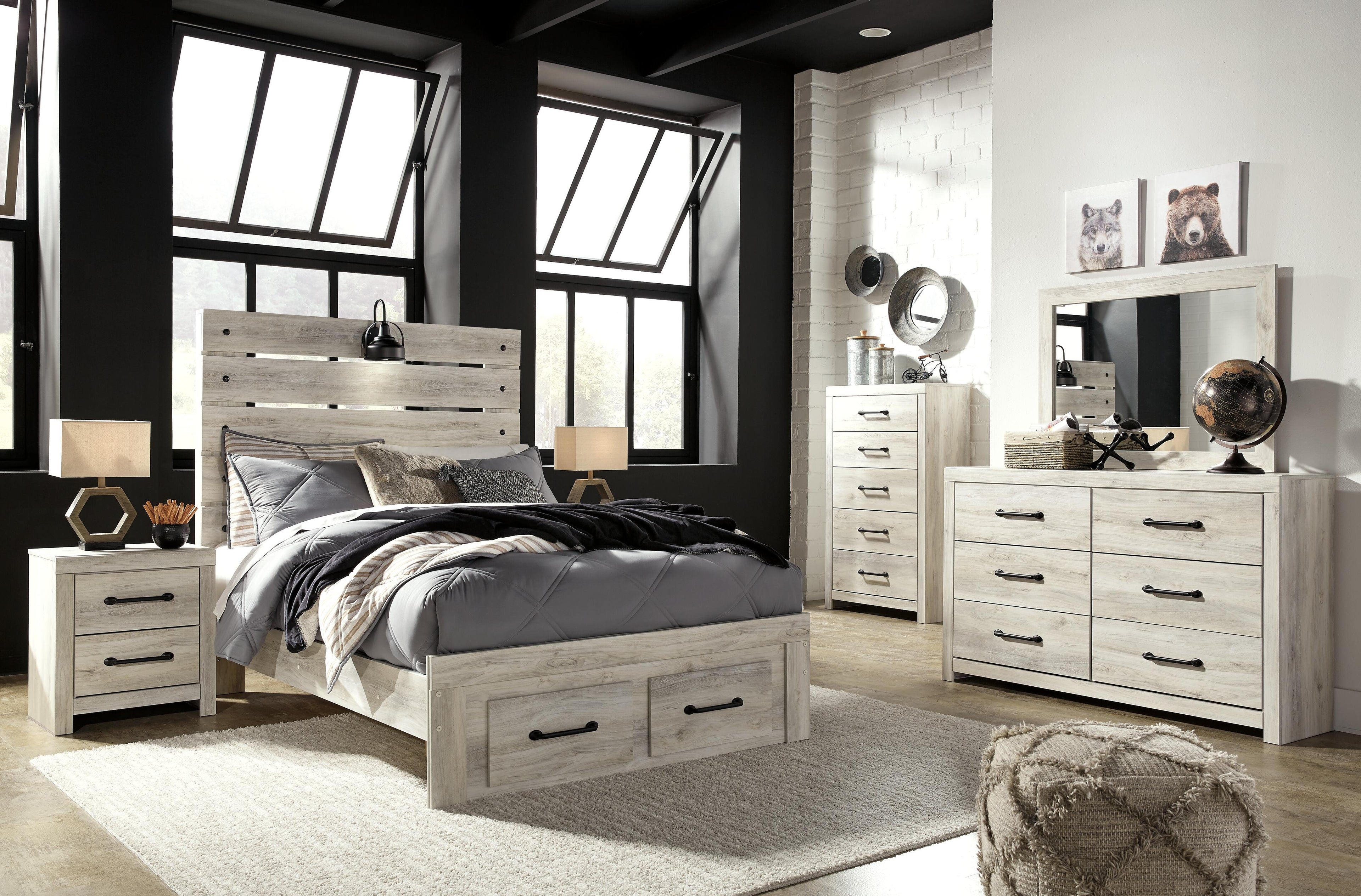 Cambeck Bed with 2 Storage Drawers