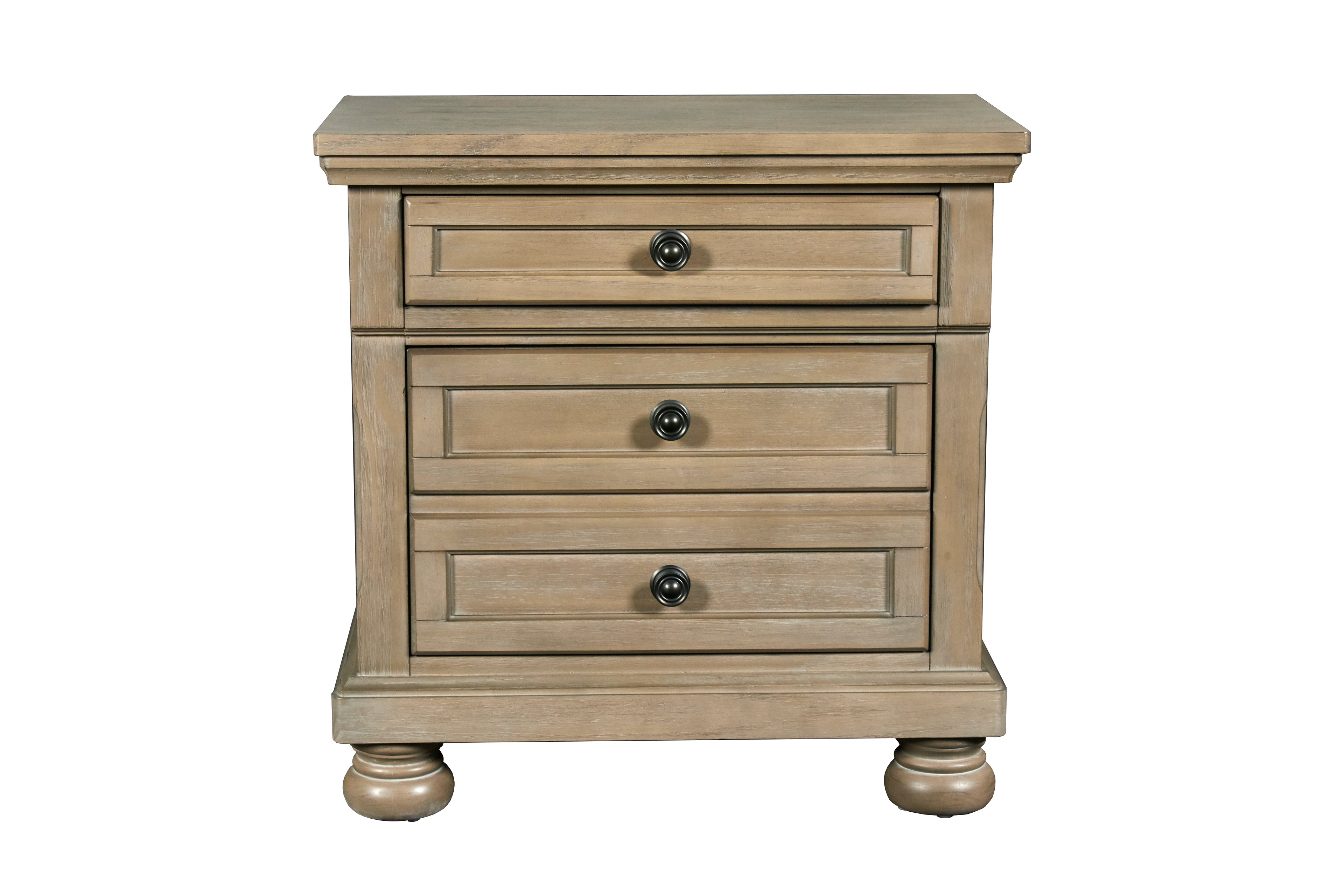Allegra Nightstand -Pewter