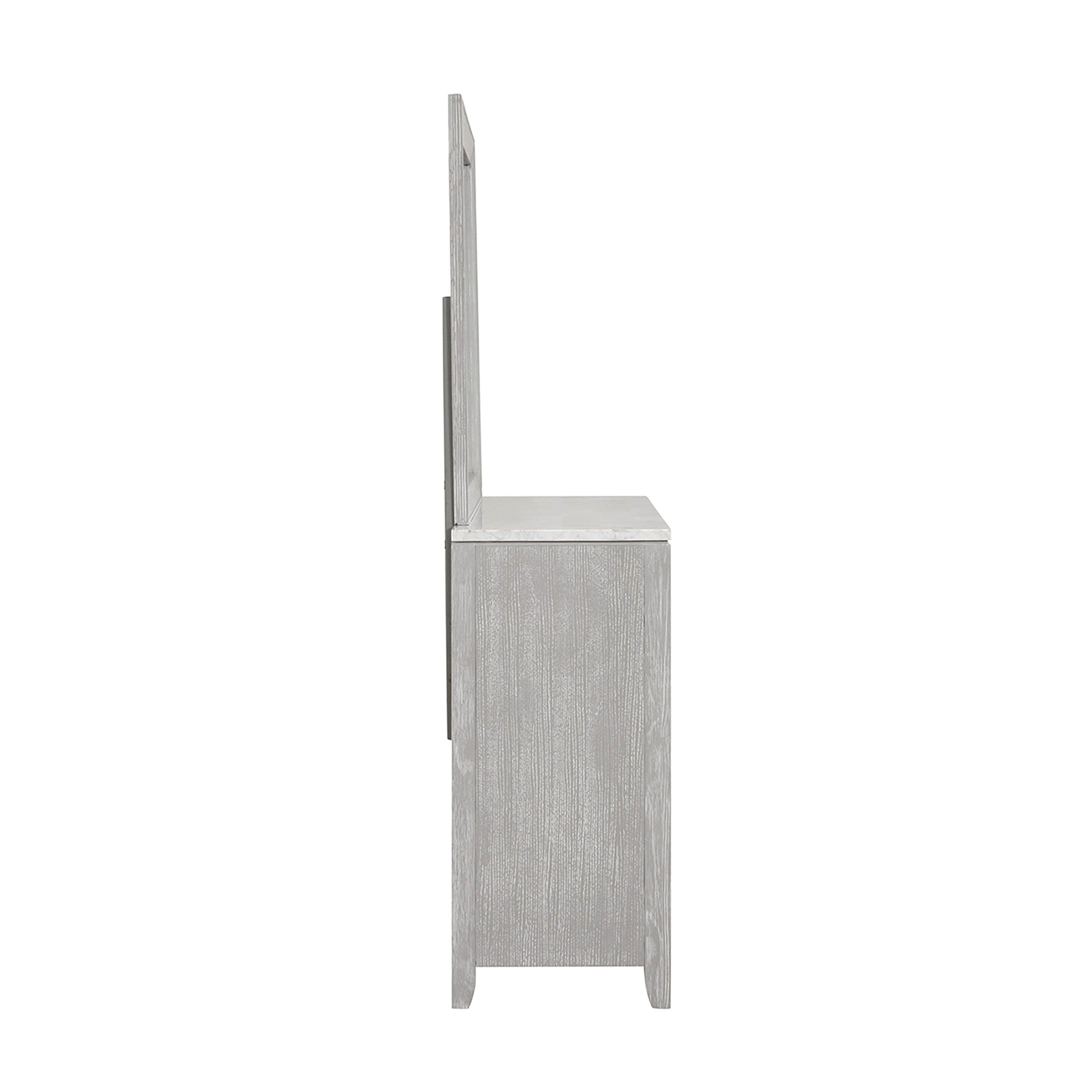 Fiona Landscape Mirror-Mist Gray