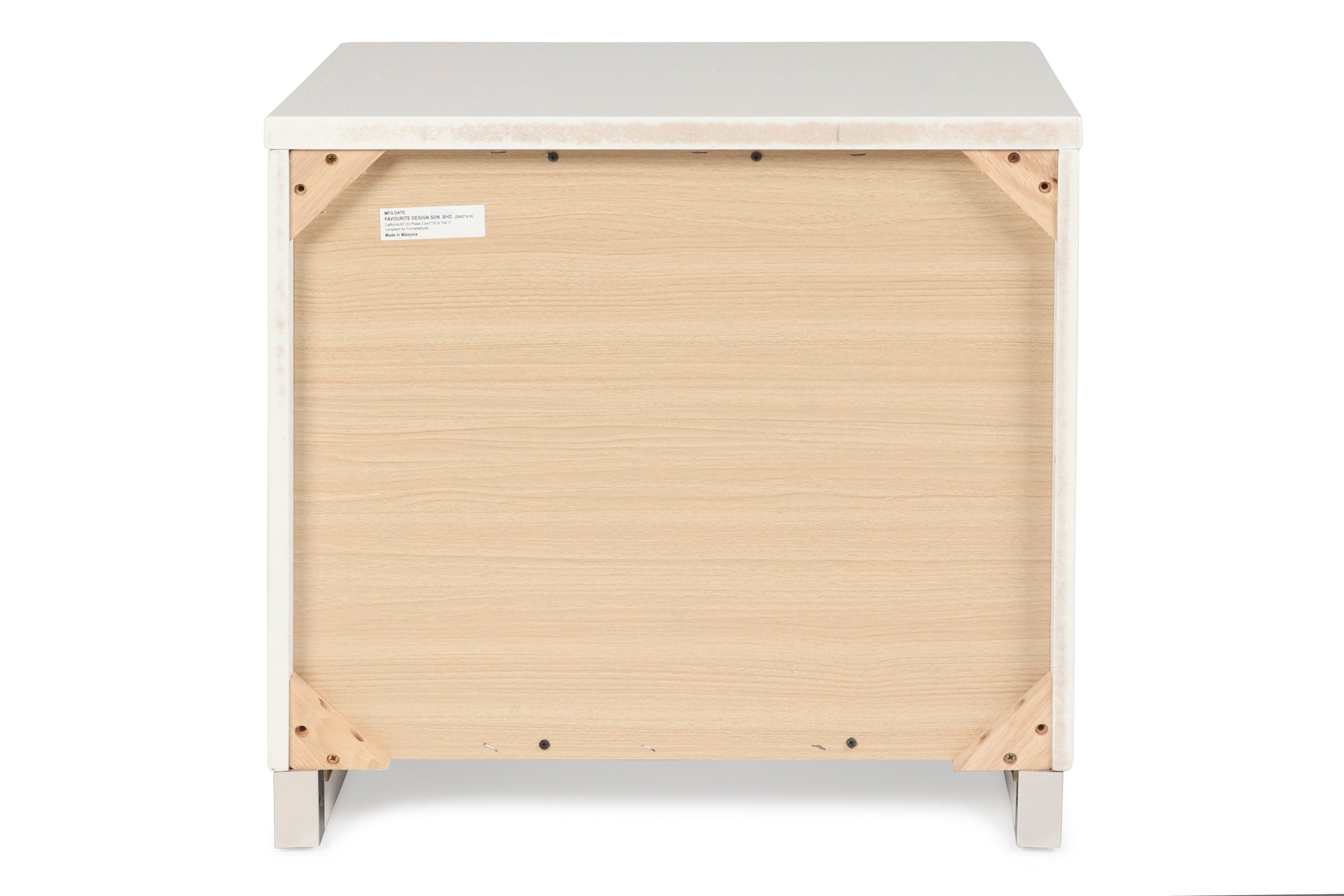 Sapphire Nightstand-White