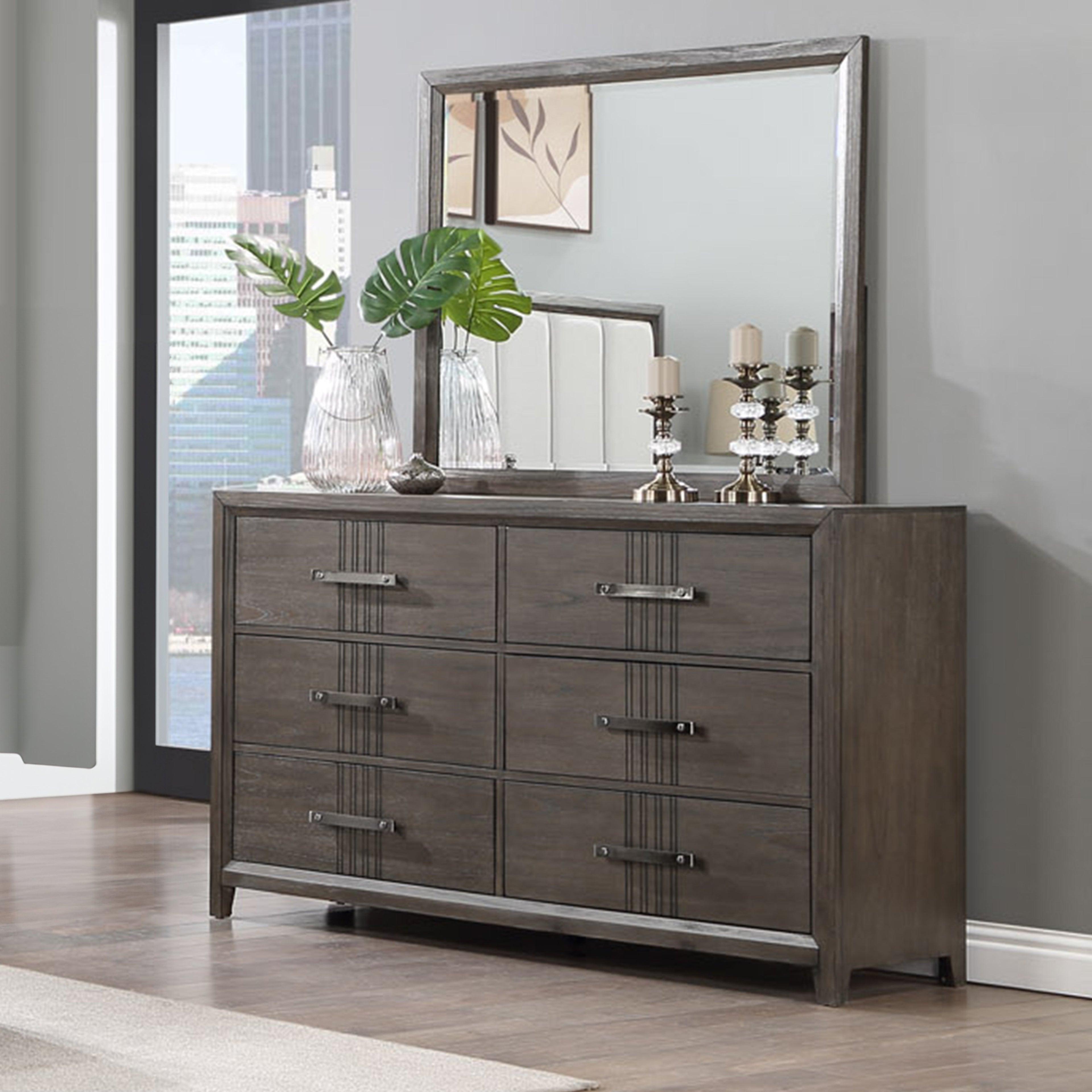 Landon Mirror-Walnut