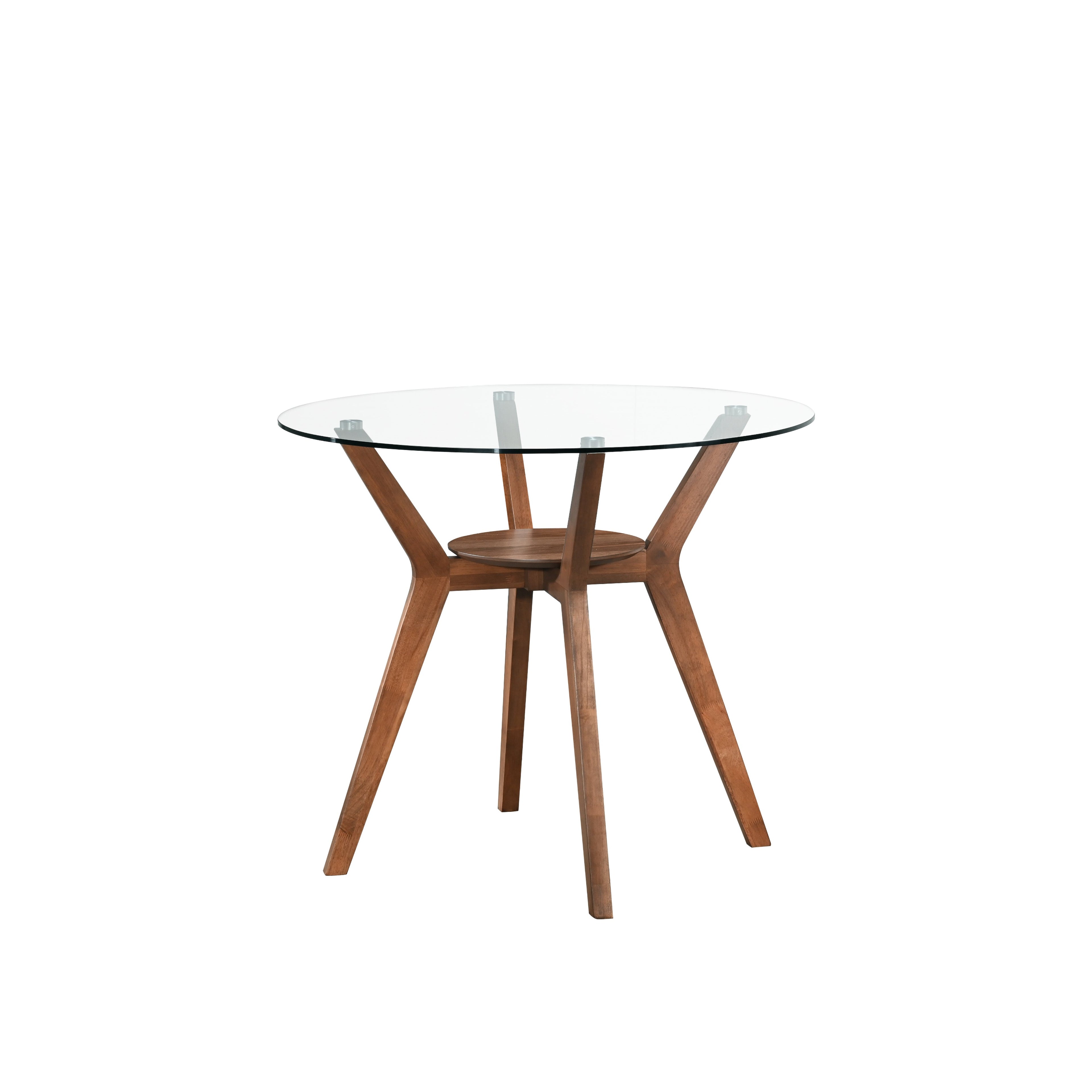 Oscar Counter Table Base For Glass Top Ctr Table-Walnut