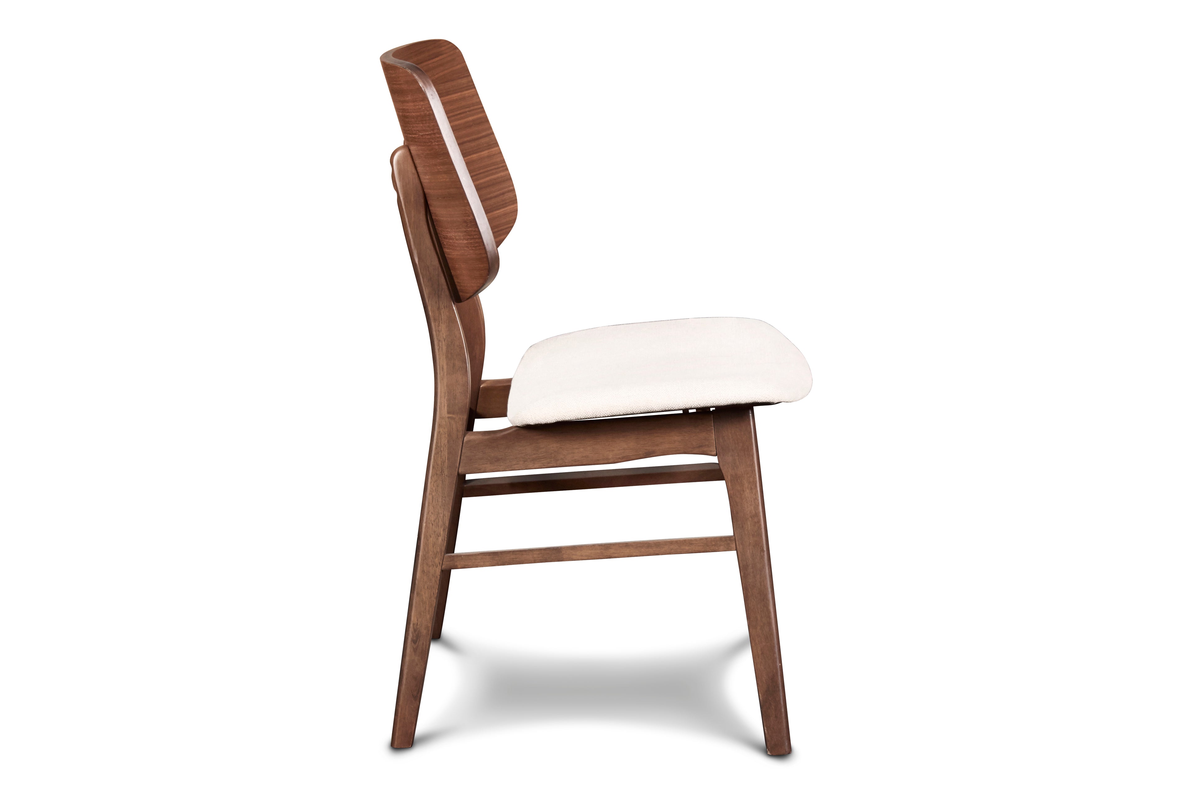Oscar Chair With Natural Cushion-Walnut