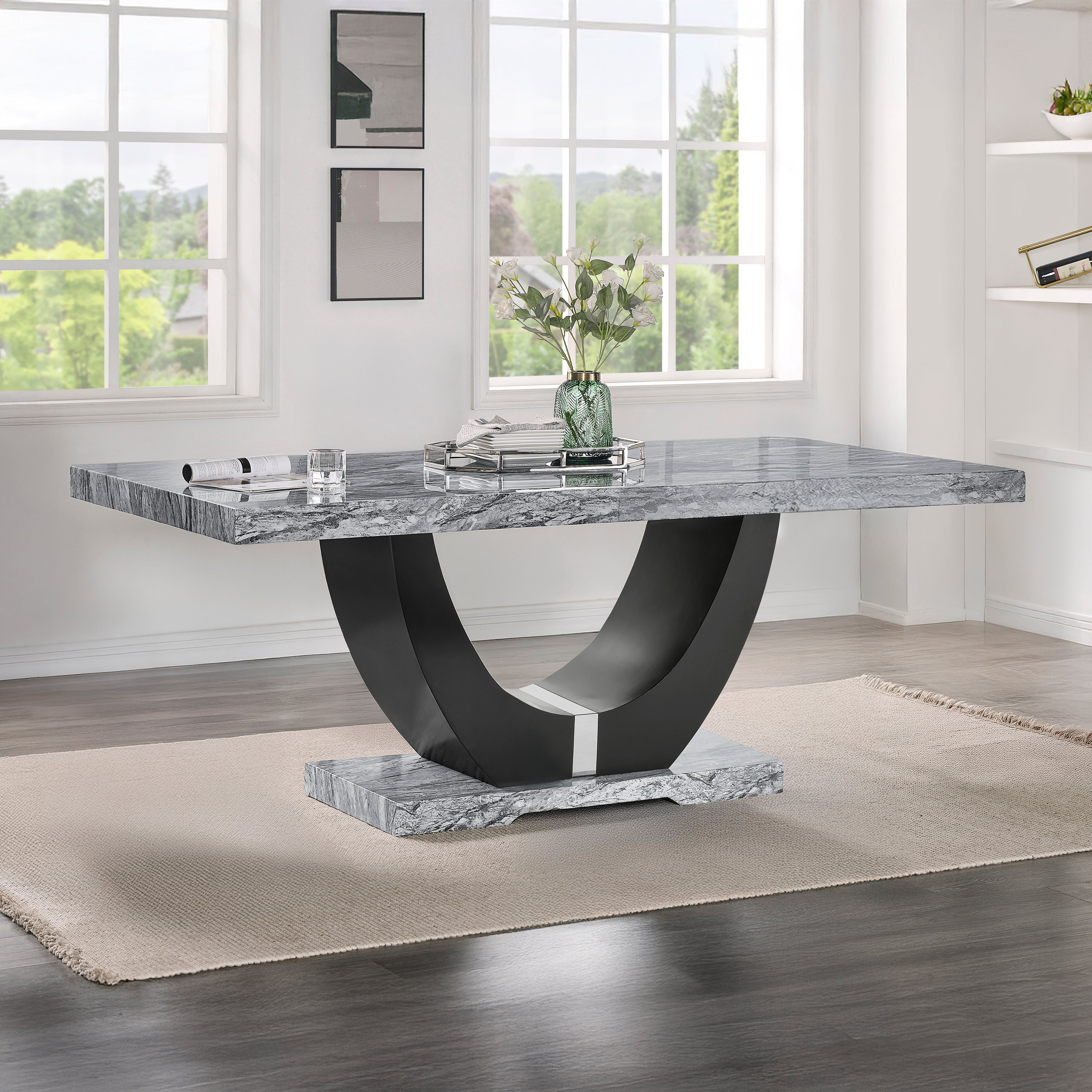 Lyra Pedestal Base-Black