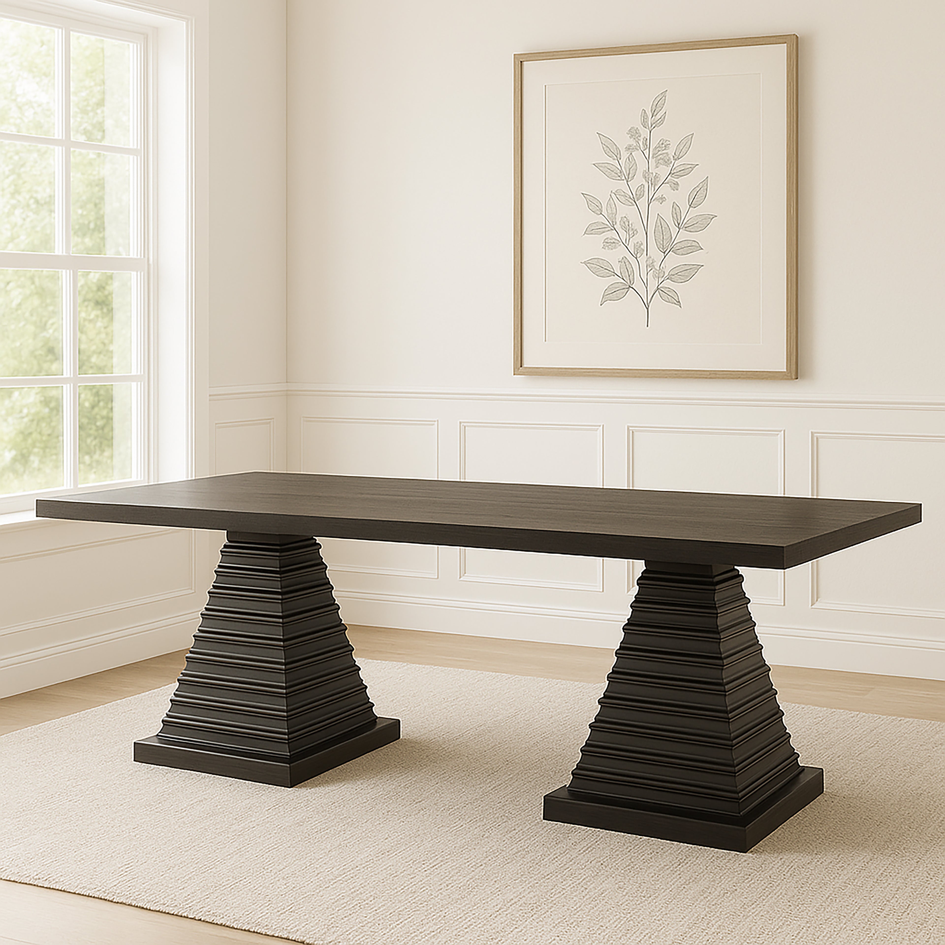 Plateau Rectangle Dining Top-Rustic Espresso